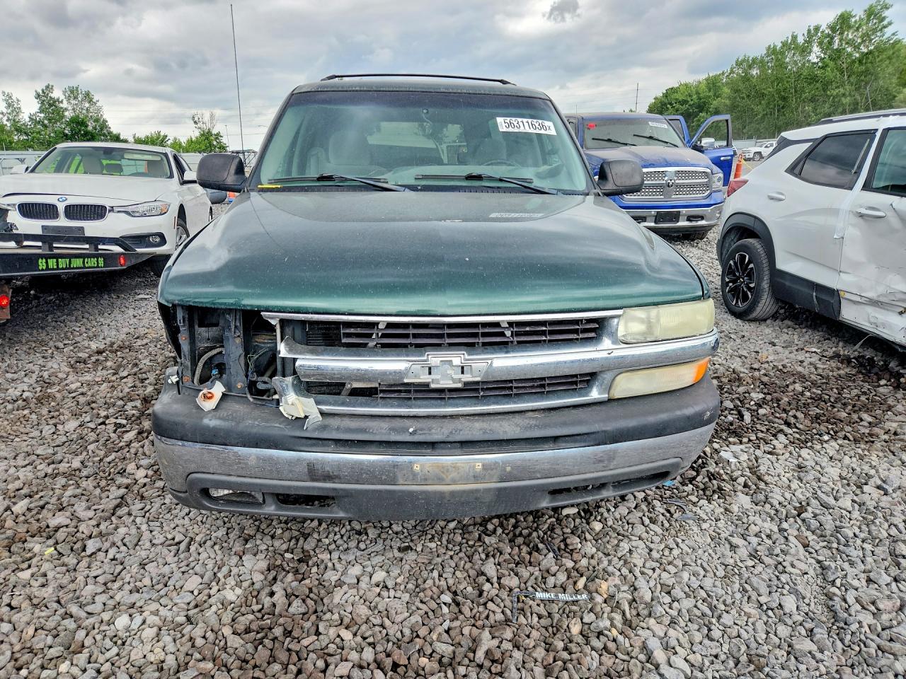 2003 Chevrolet Suburban C1500 Green vin: 3GNEC16Z63G215415