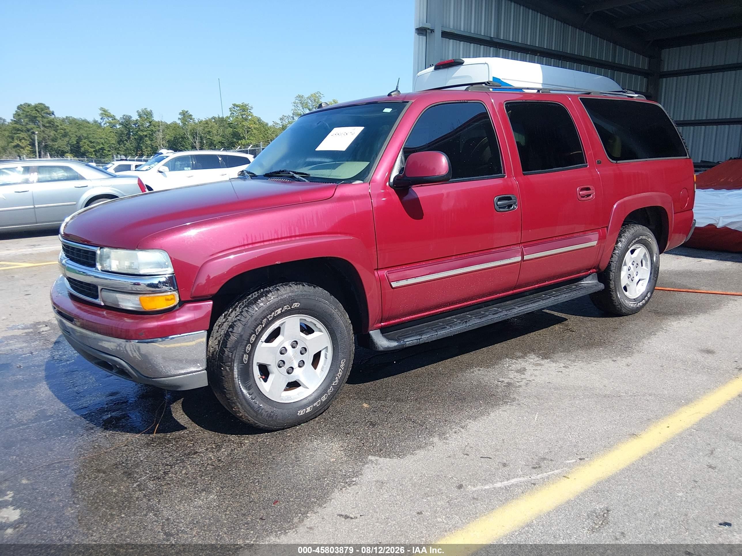2004 Chevrolet Suburban 1500 Lt Red vin: 3GNEC16Z64G282789