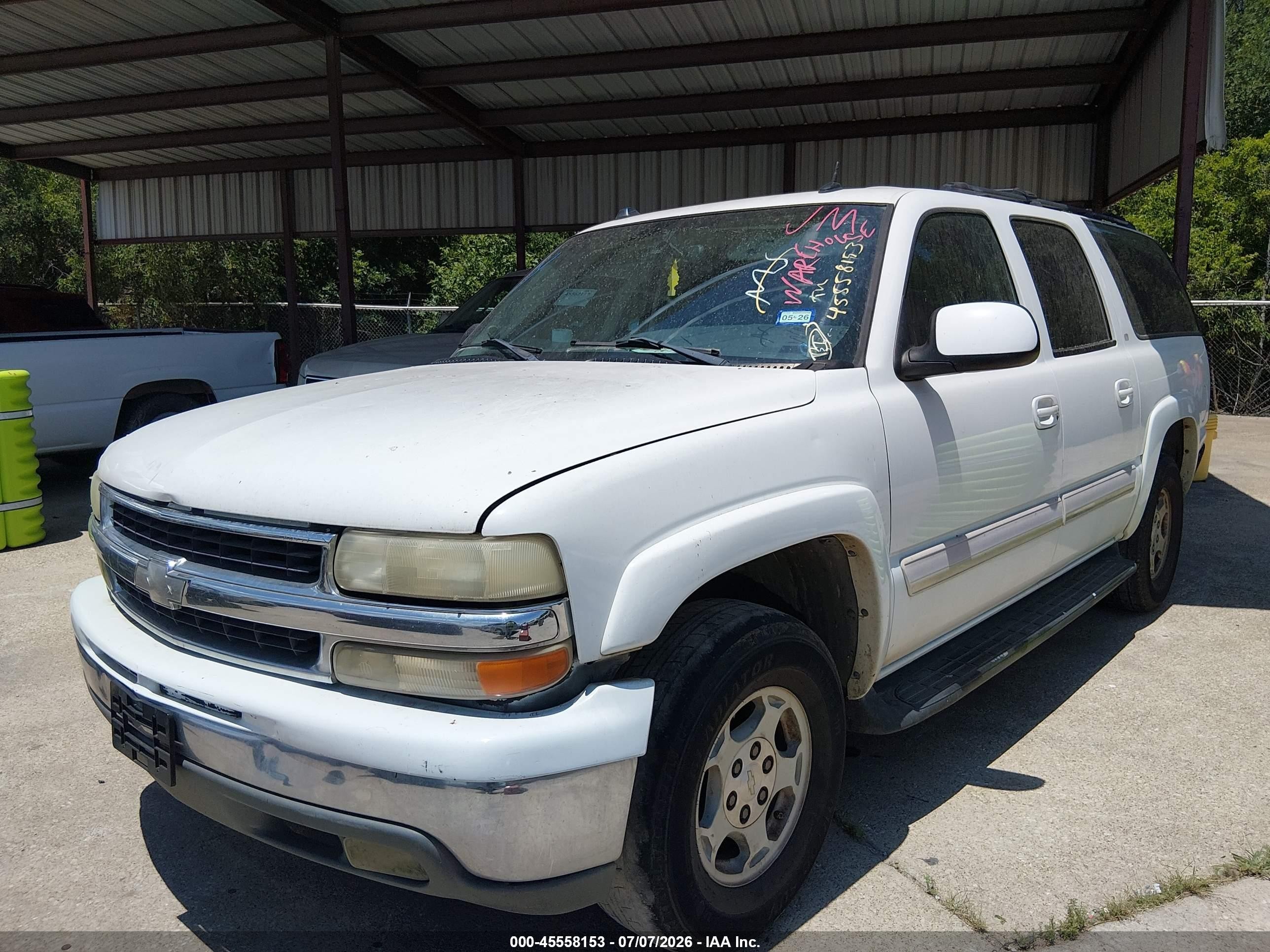 2004 Chevrolet Suburban 1500 Lt White vin: 3GNEC16Z64G292965