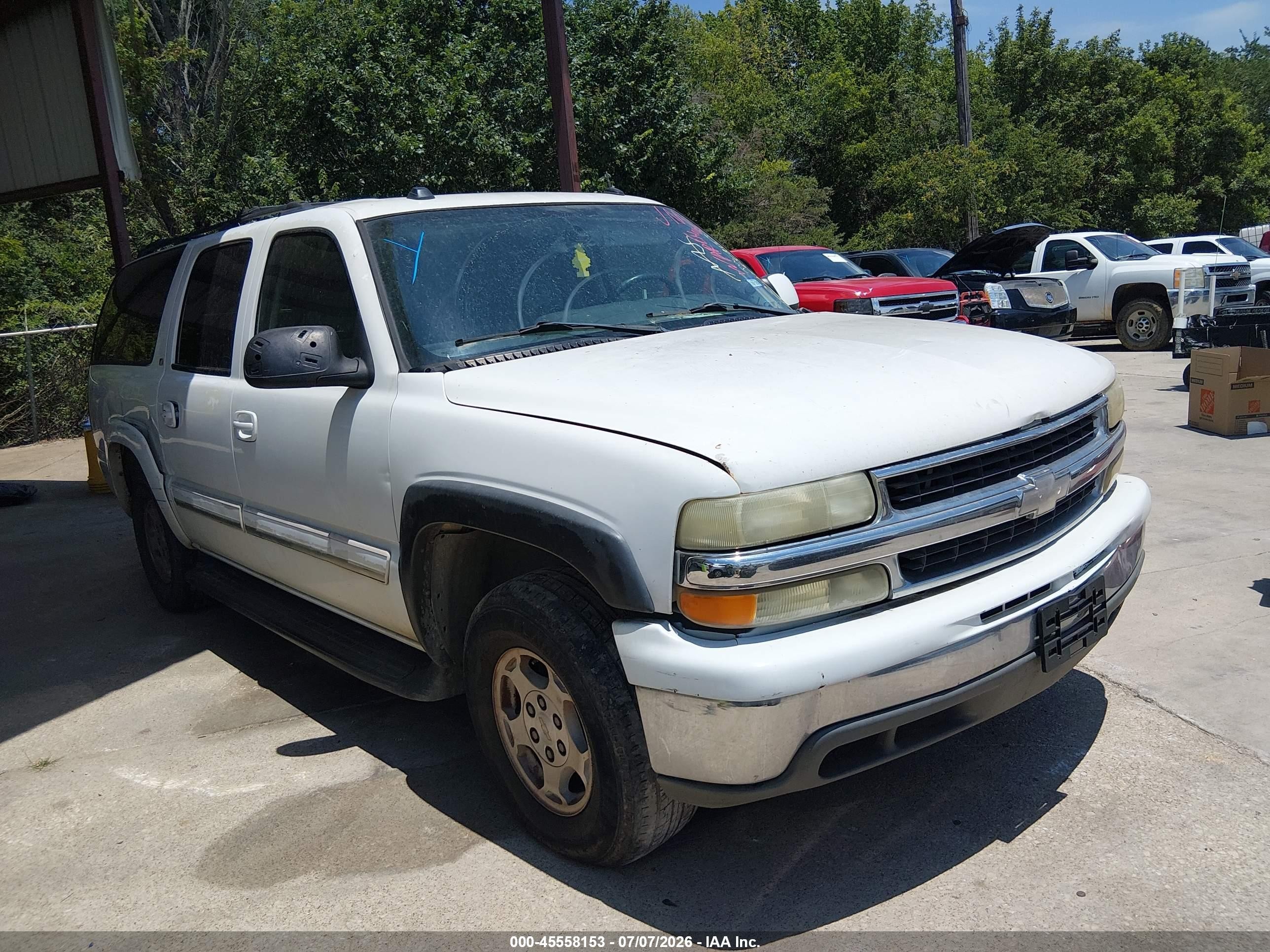 2004 Chevrolet Suburban 1500 Lt White vin: 3GNEC16Z64G292965