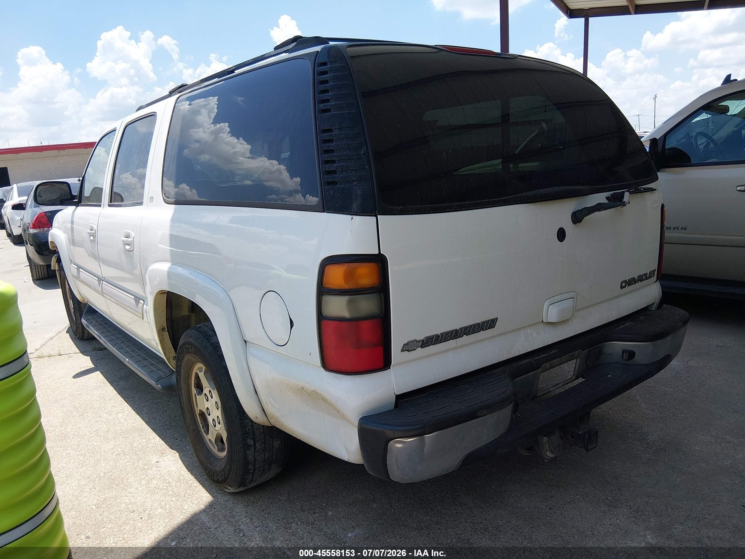 2004 Chevrolet Suburban 1500 Lt White vin: 3GNEC16Z64G292965