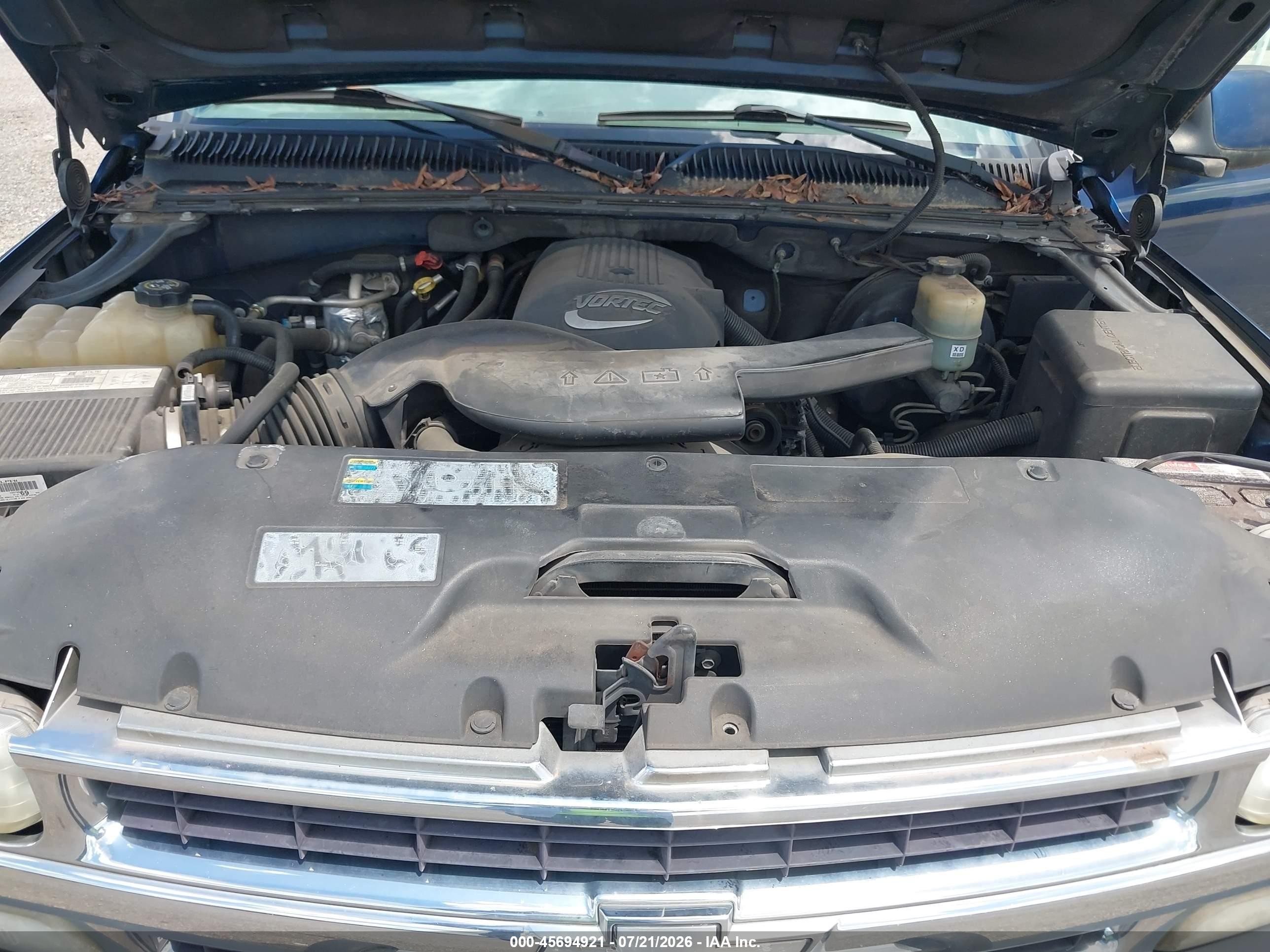 2002 Chevrolet Suburban 1500 Lt Blue vin: 3GNEC16Z72G169415
