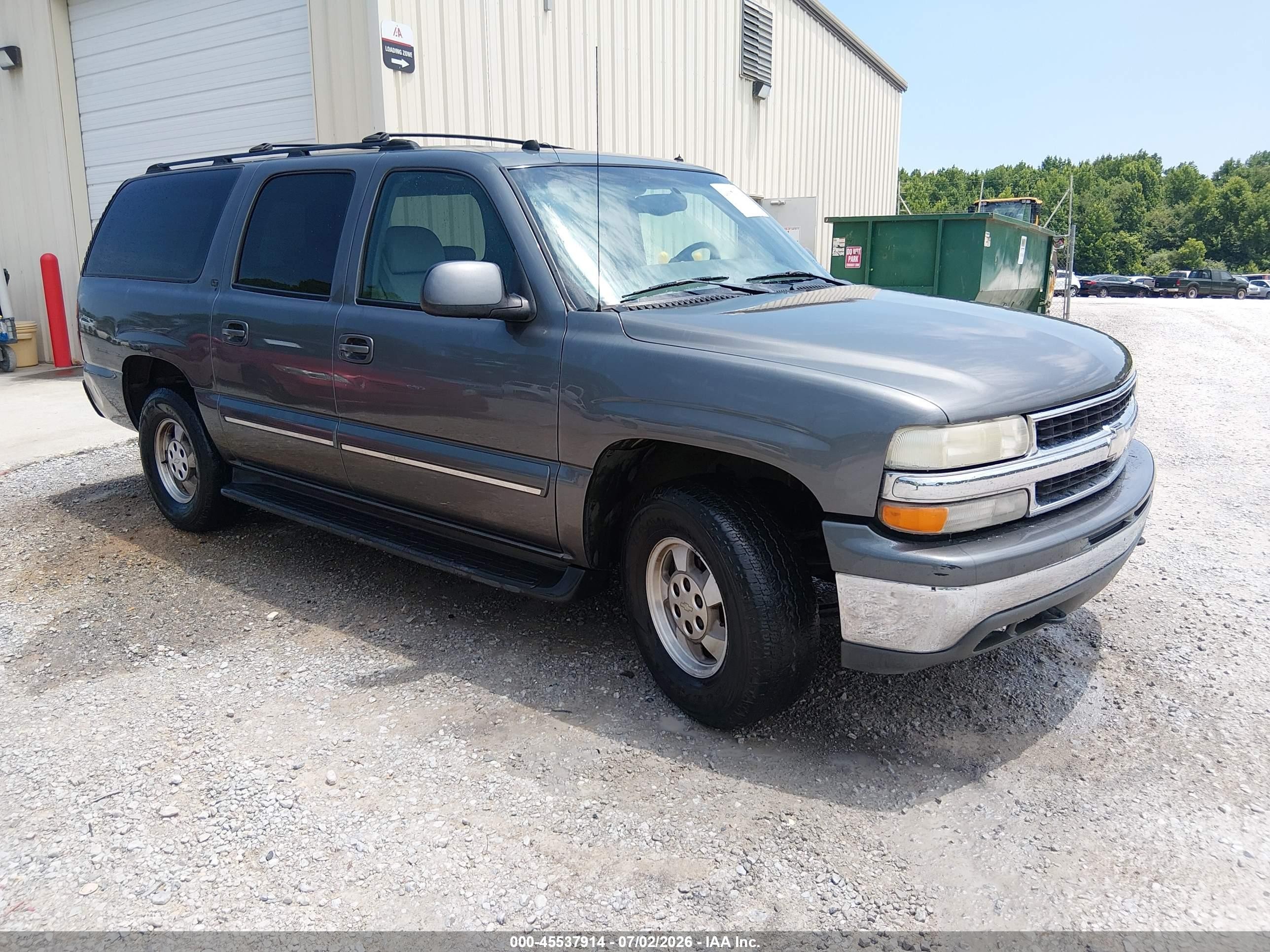 2002 Chevrolet Suburban 1500 Lt Gray vin: 3GNEC16Z72G210366