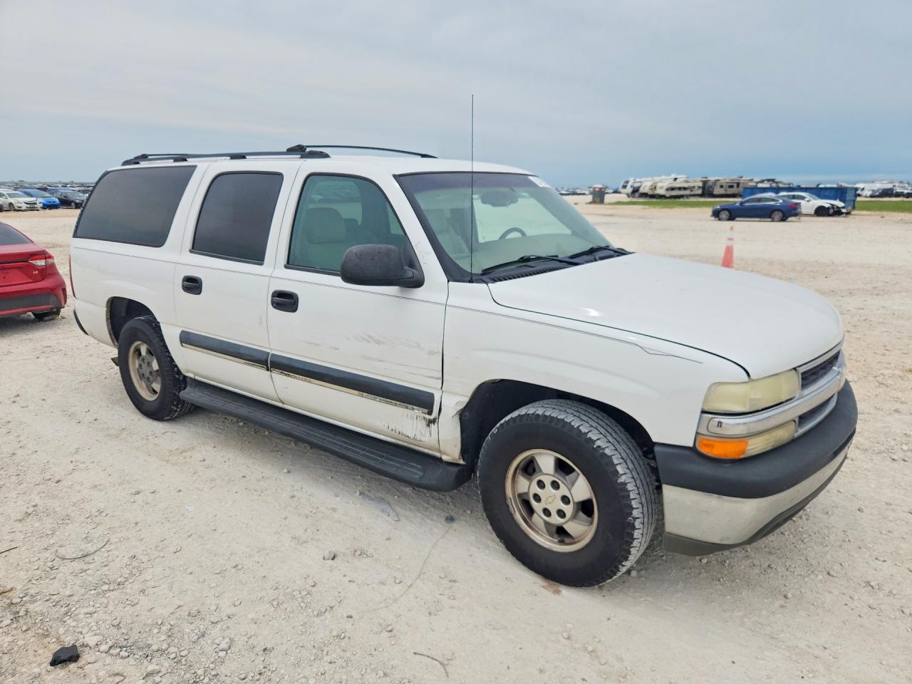 2003 Chevrolet Suburban C1500 White vin: 3GNEC16Z73G208053