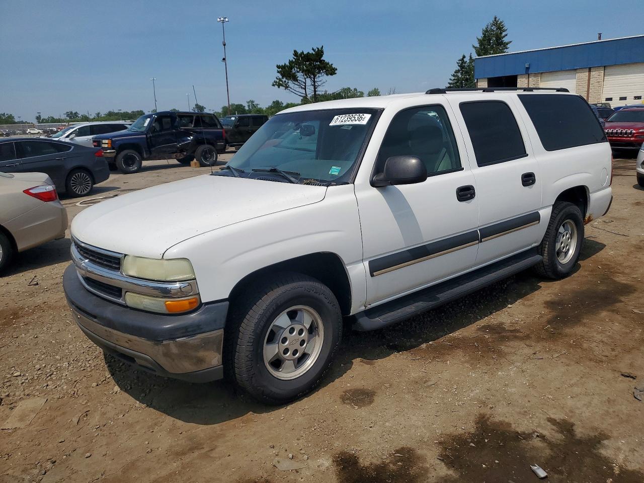 2003 Chevrolet Suburban C1500 White vin: 3GNEC16Z73G267295