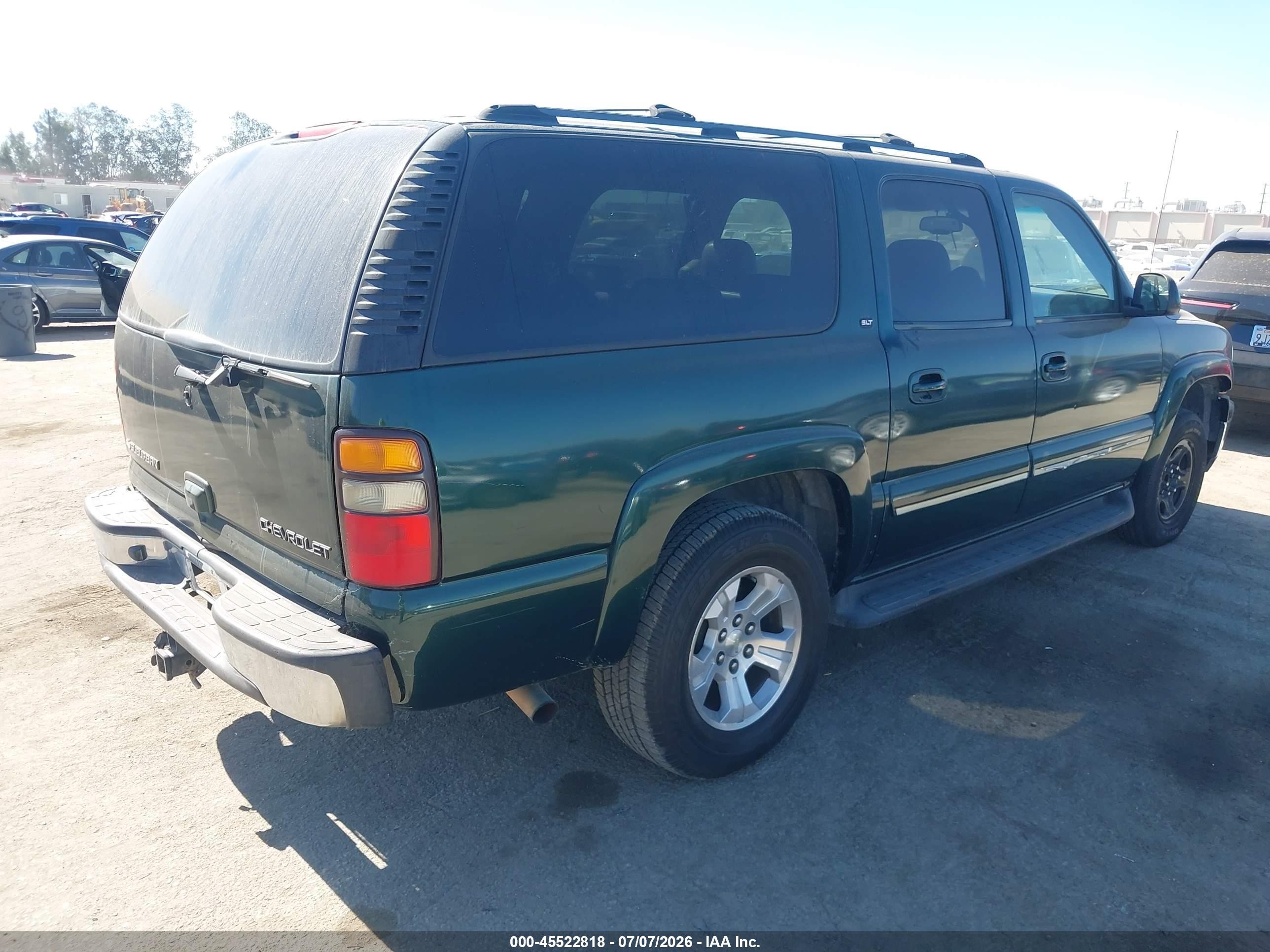 2004 Chevrolet Suburban 1500 Lt Green vin: 3GNEC16Z74G160751