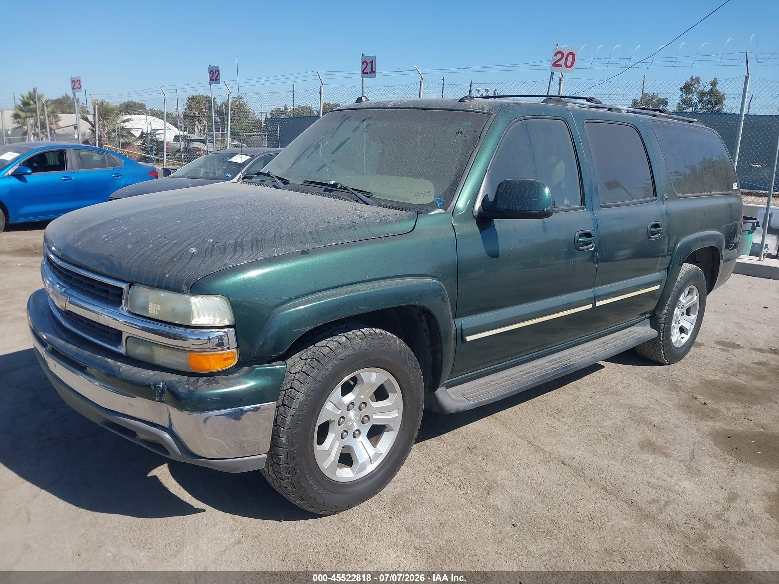2004 Chevrolet Suburban 1500 Lt Green vin: 3GNEC16Z74G160751