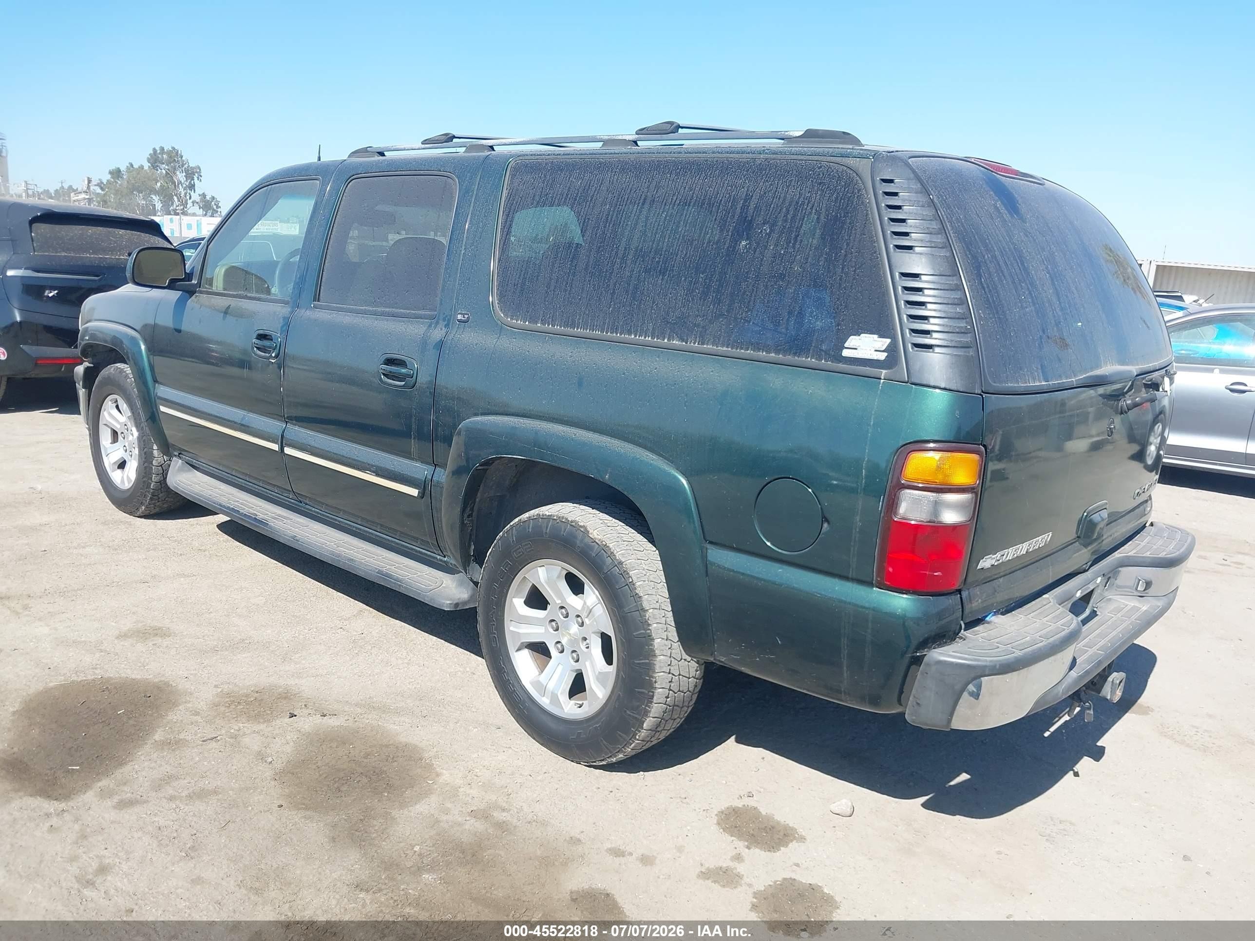 2004 Chevrolet Suburban 1500 Lt Green vin: 3GNEC16Z74G160751
