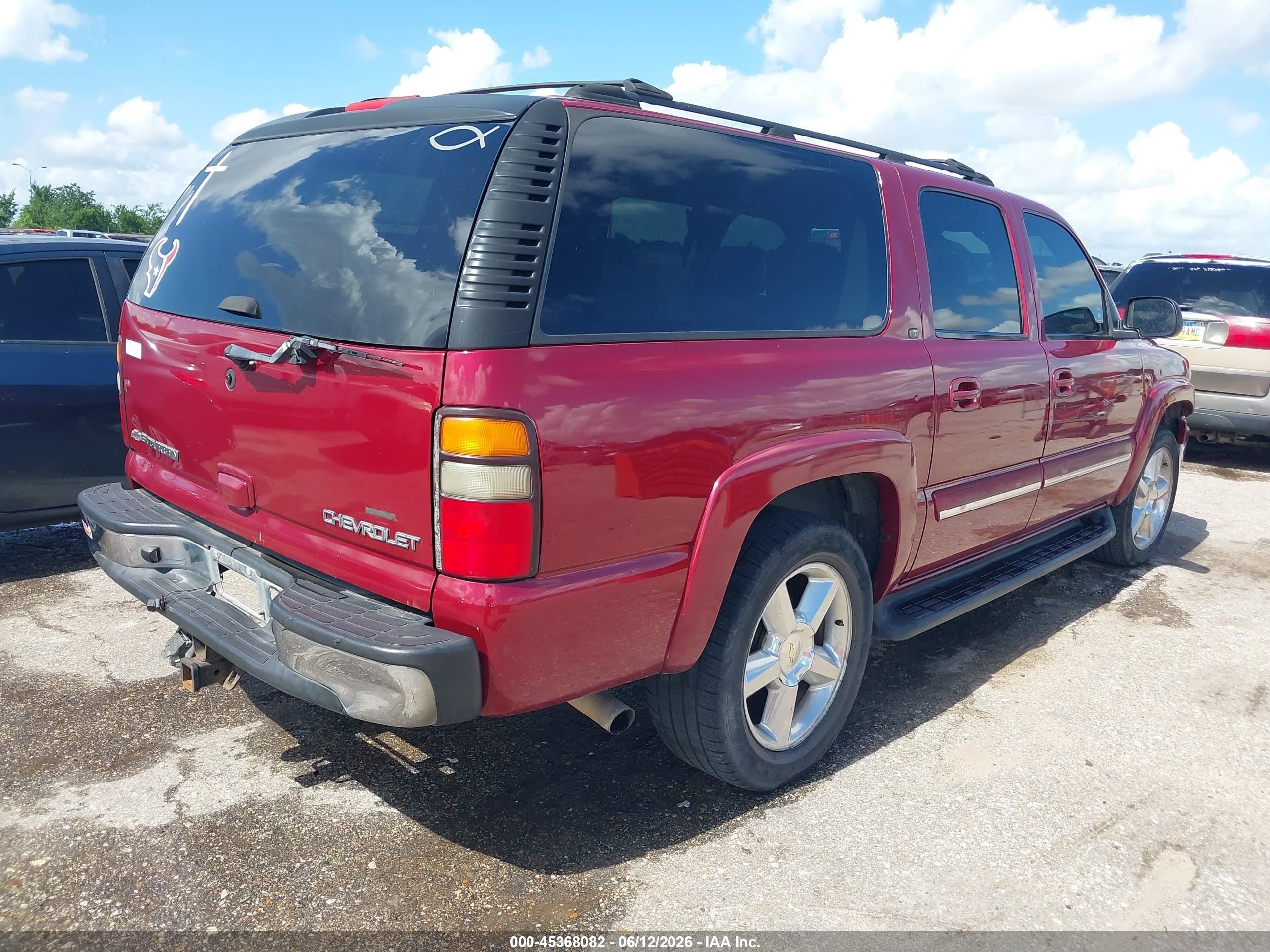2004 Chevrolet Suburban 1500 Lt Maroon vin: 3GNEC16Z84G227745