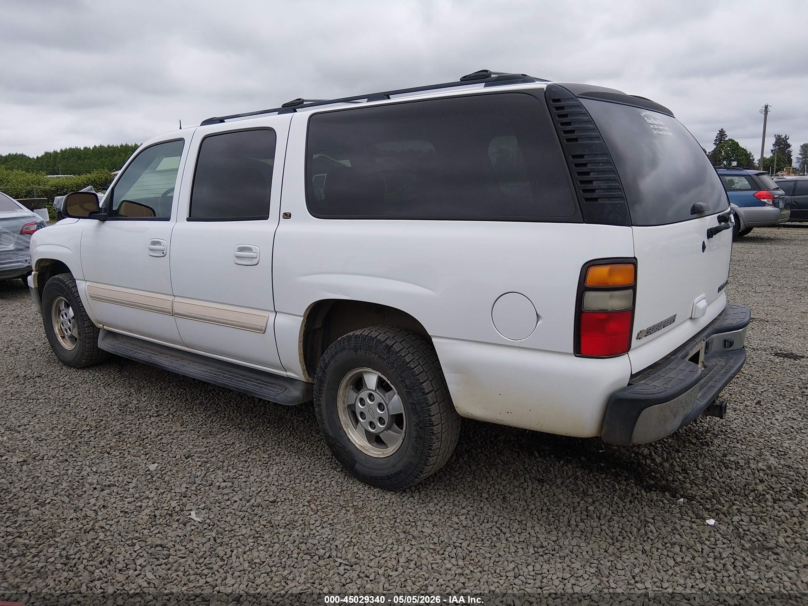 2005 Chevrolet Suburban 1500 Lt Белый vin: 3GNEC16Z85G279975