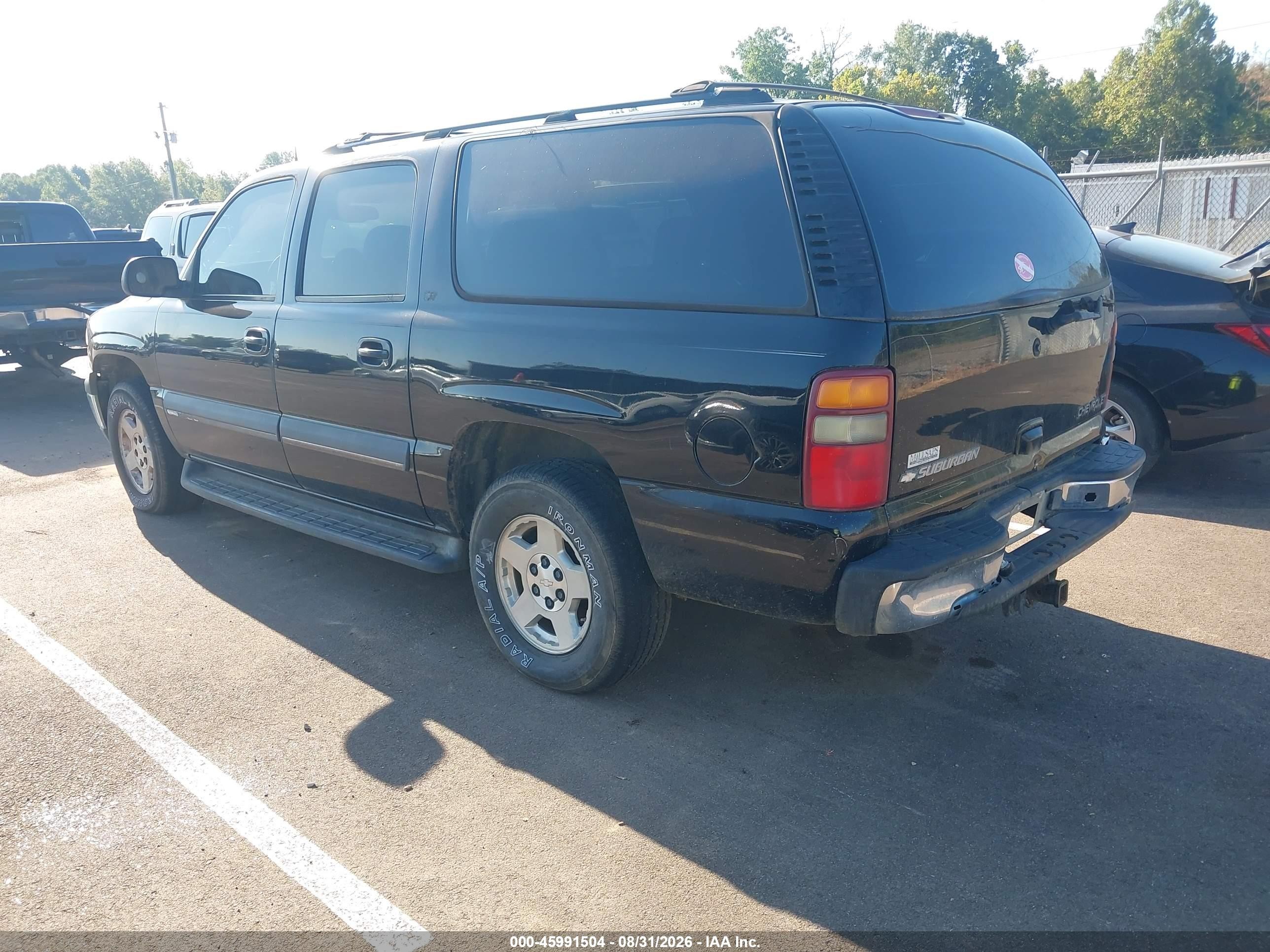 2003 Chevrolet Suburban 1500 Lt Черный vin: 3GNEC16Z93G169868