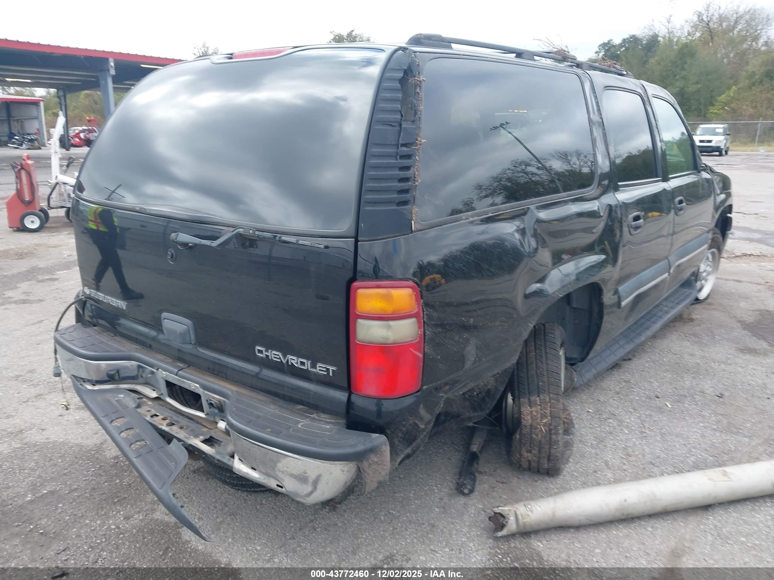 2003 Chevrolet Suburban 1500 Ls Black vin: 3GNEC16Z93G191580