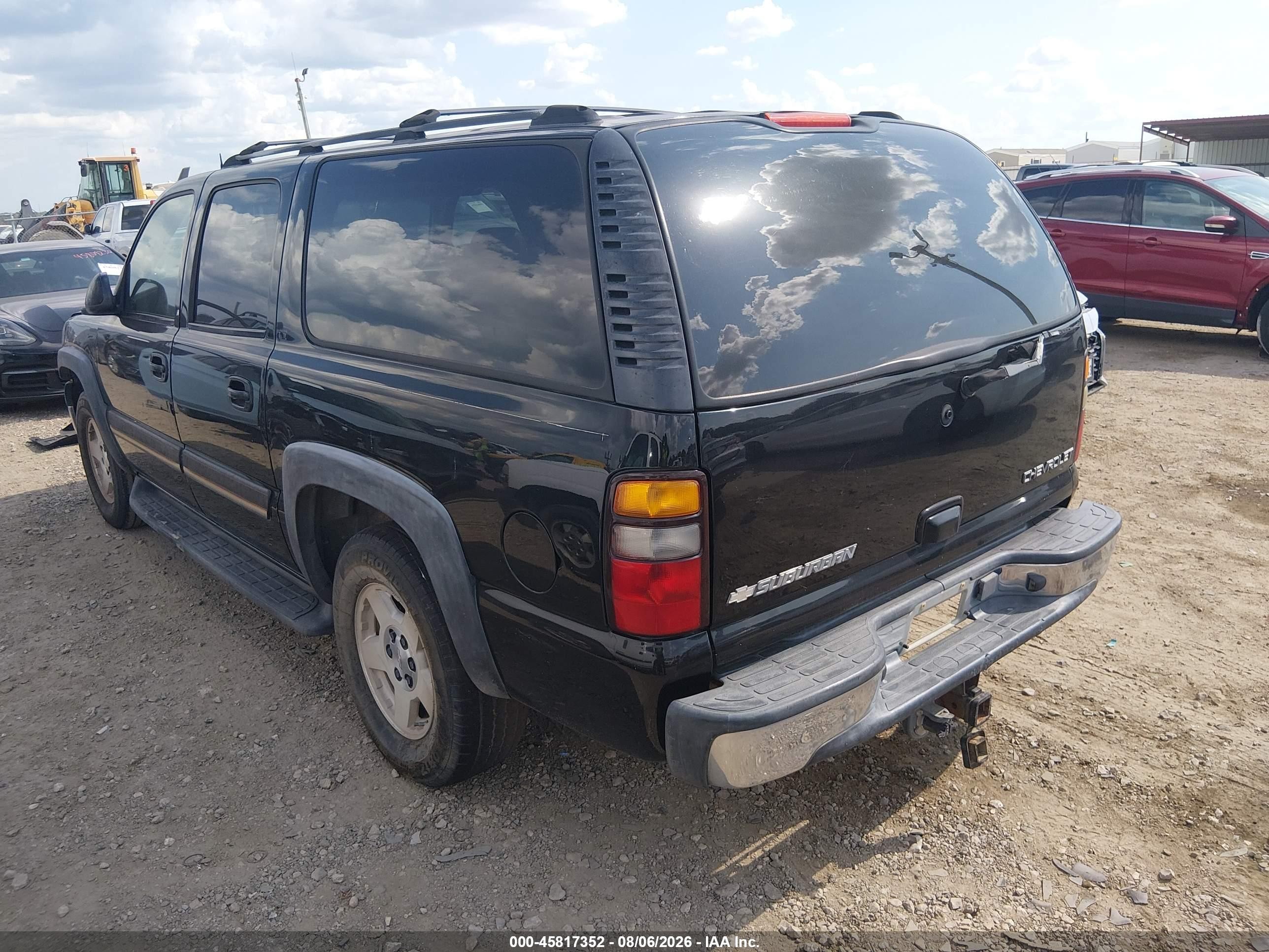 2004 Chevrolet Suburban 1500 Lt Black vin: 3GNEC16Z94G197669