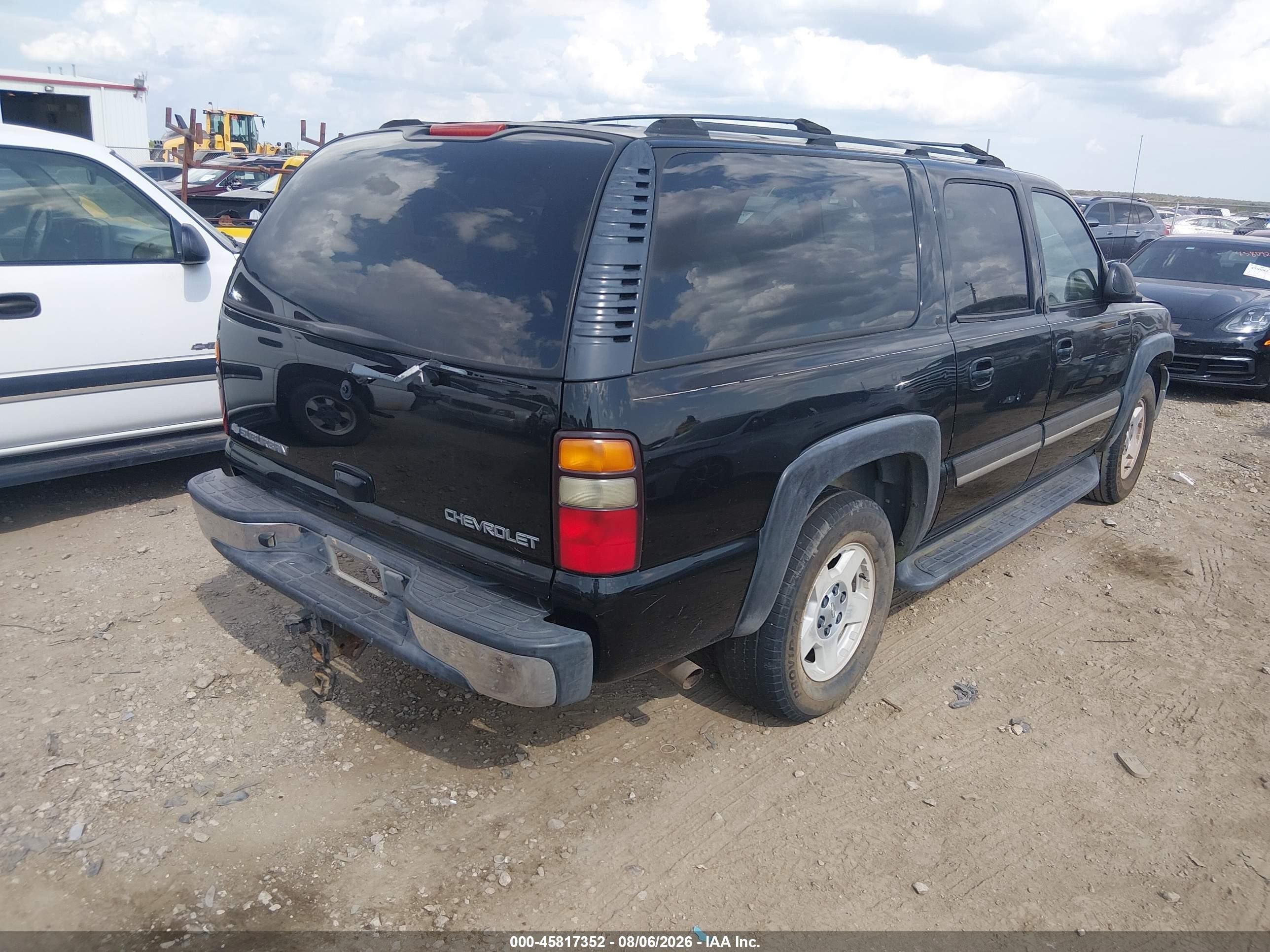 2004 Chevrolet Suburban 1500 Lt Black vin: 3GNEC16Z94G197669
