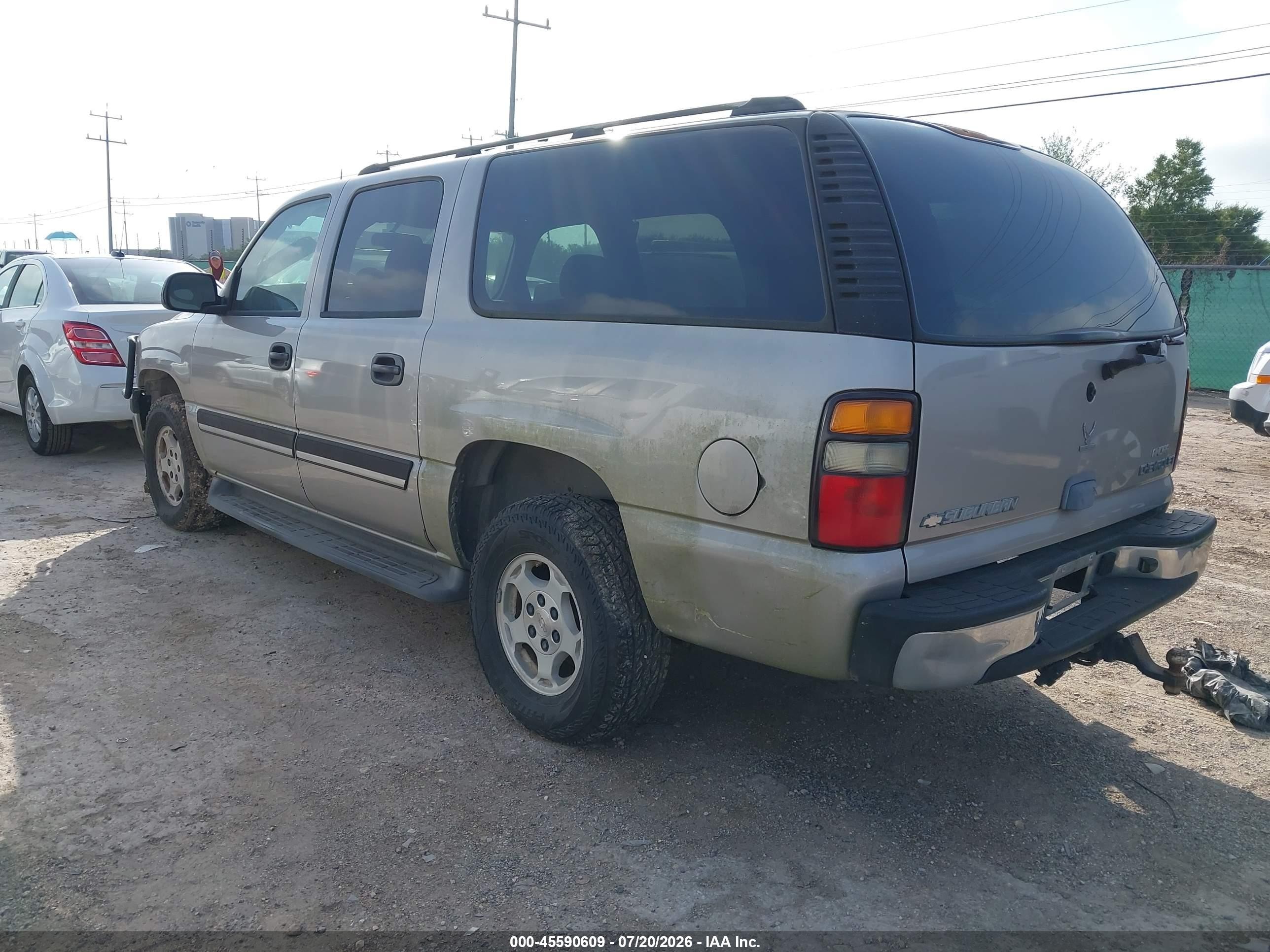 2005 Chevrolet Suburban 1500 Ls Champagne vin: 3GNEC16Z95G129941