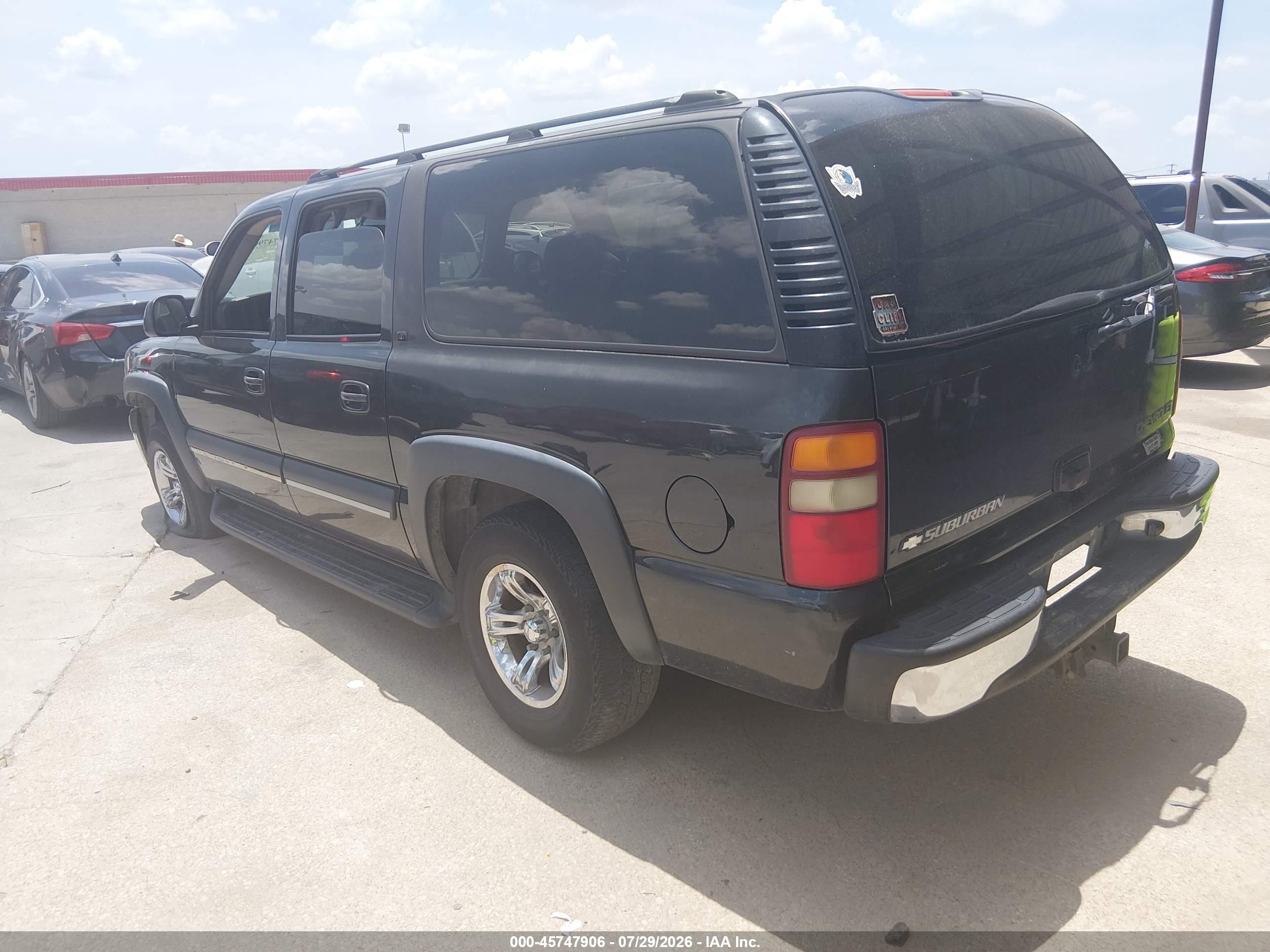 2003 Chevrolet Suburban 1500 Lt Black vin: 3GNEC16ZX3G342104