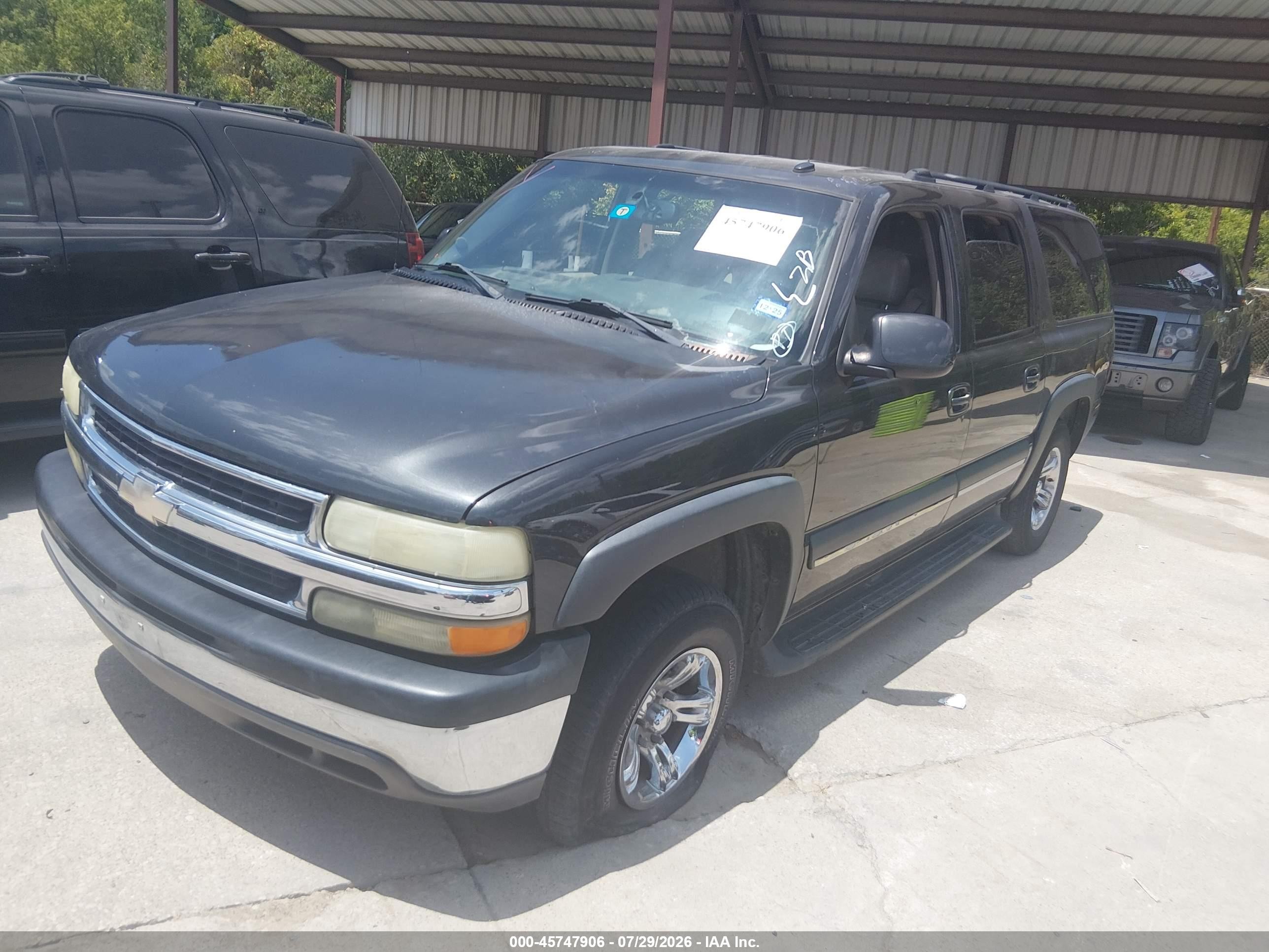 2003 Chevrolet Suburban 1500 Lt Black vin: 3GNEC16ZX3G342104