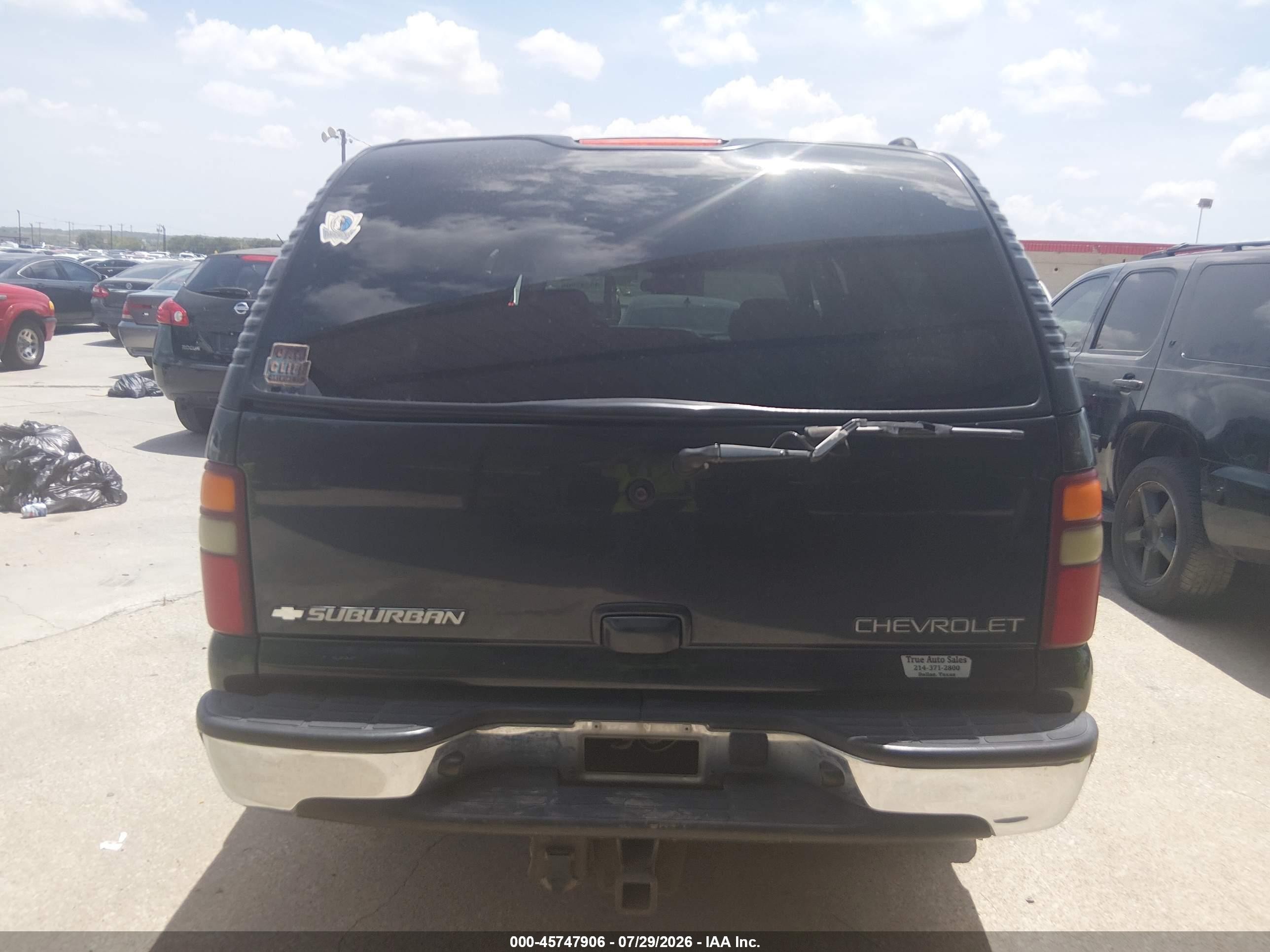 2003 Chevrolet Suburban 1500 Lt Black vin: 3GNEC16ZX3G342104