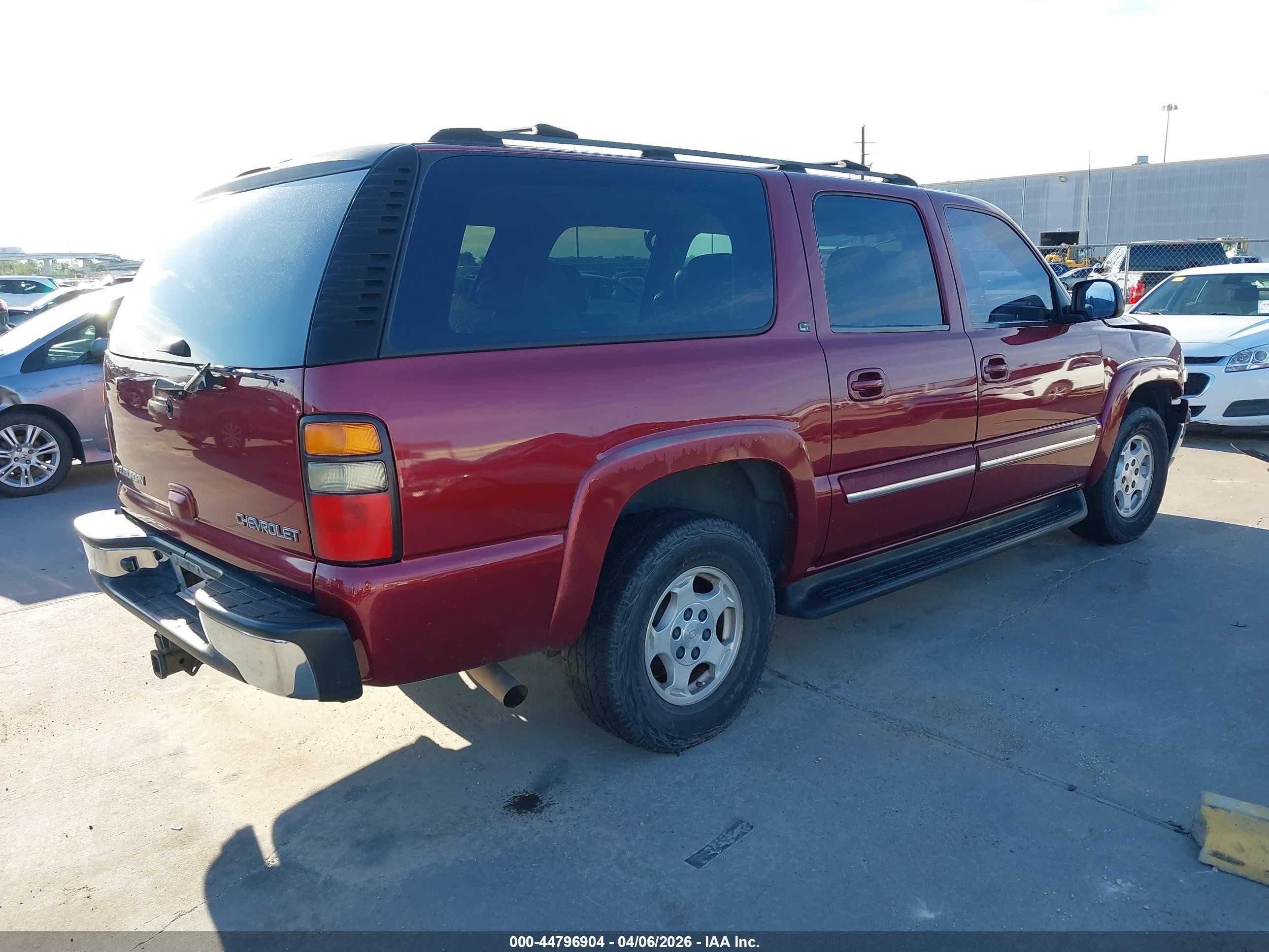 2004 Chevrolet Suburban 1500 Lt Red vin: 3GNEC16ZX4G203320