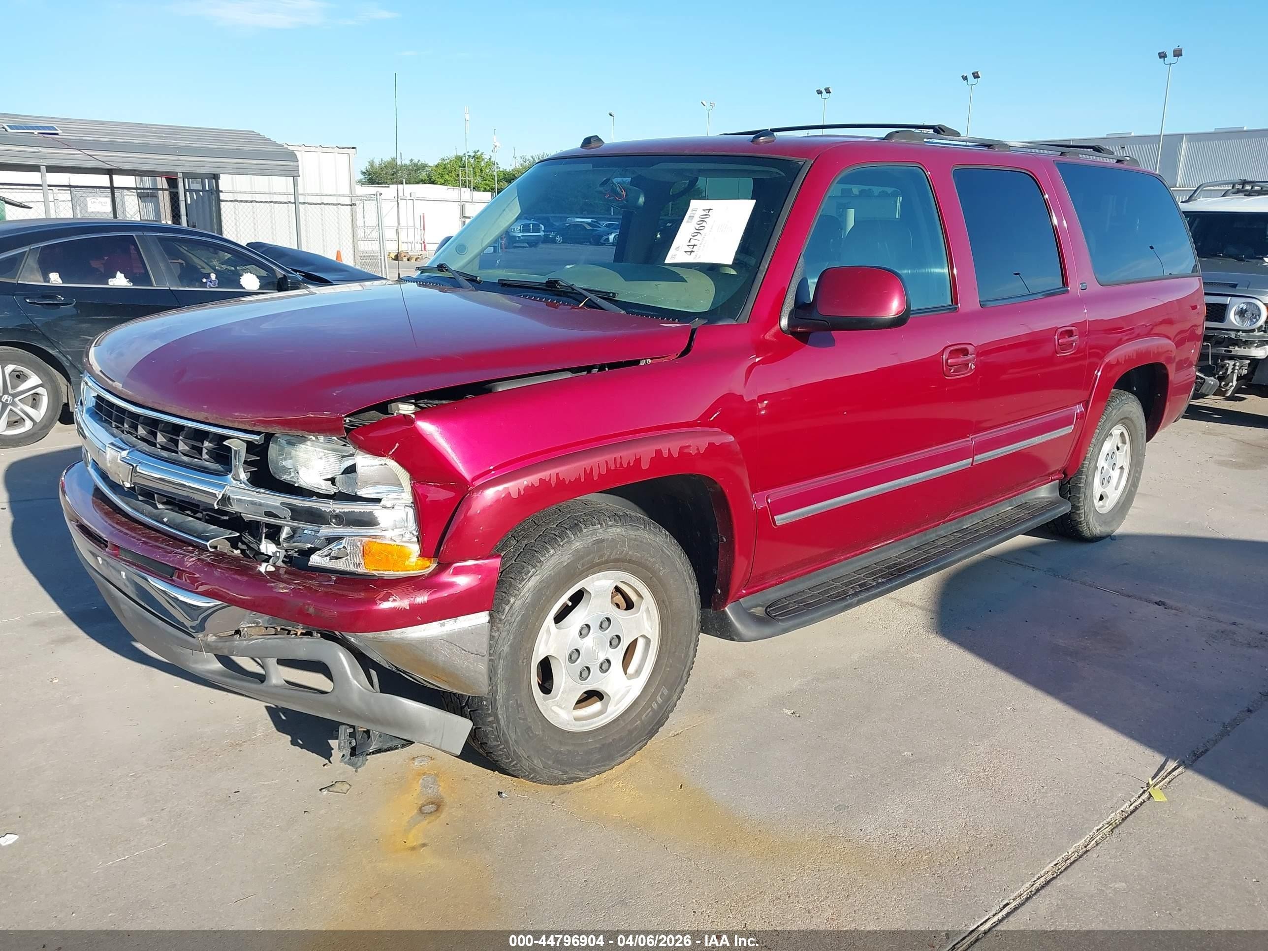2004 Chevrolet Suburban 1500 Lt Red vin: 3GNEC16ZX4G203320