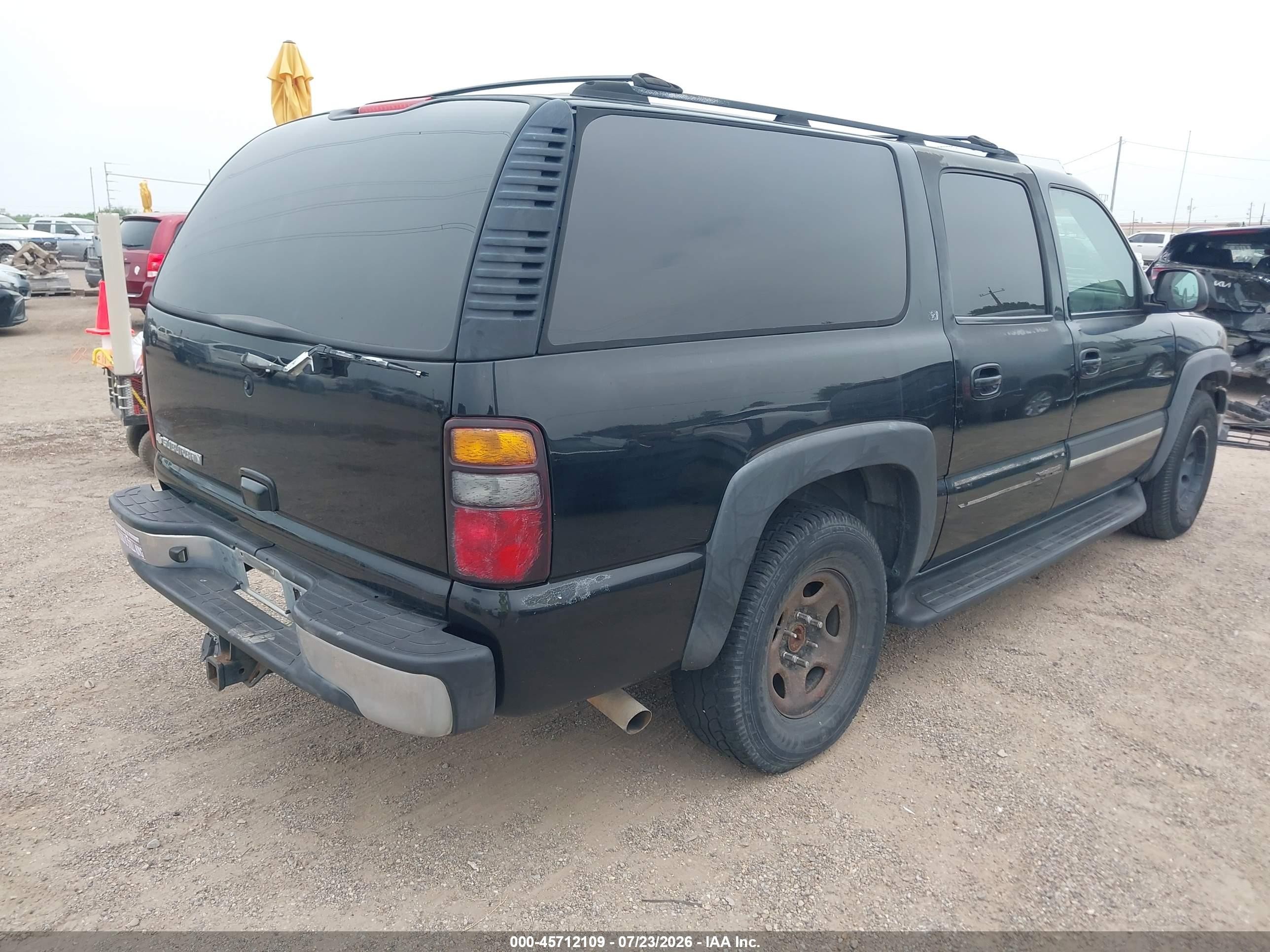 2004 Chevrolet Suburban 1500 Lt Black vin: 3GNEC16ZX4G268488