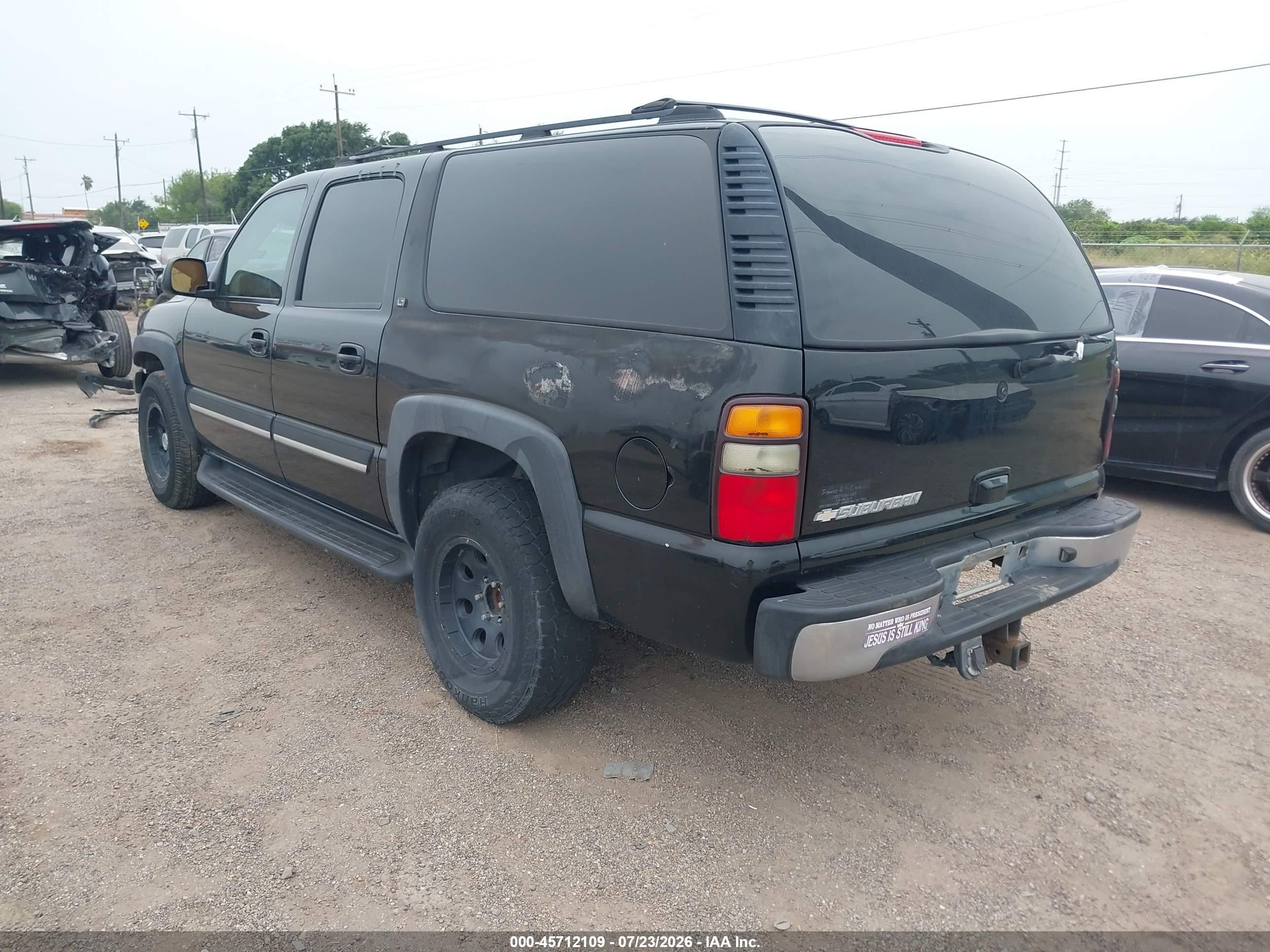 2004 Chevrolet Suburban 1500 Lt Black vin: 3GNEC16ZX4G268488