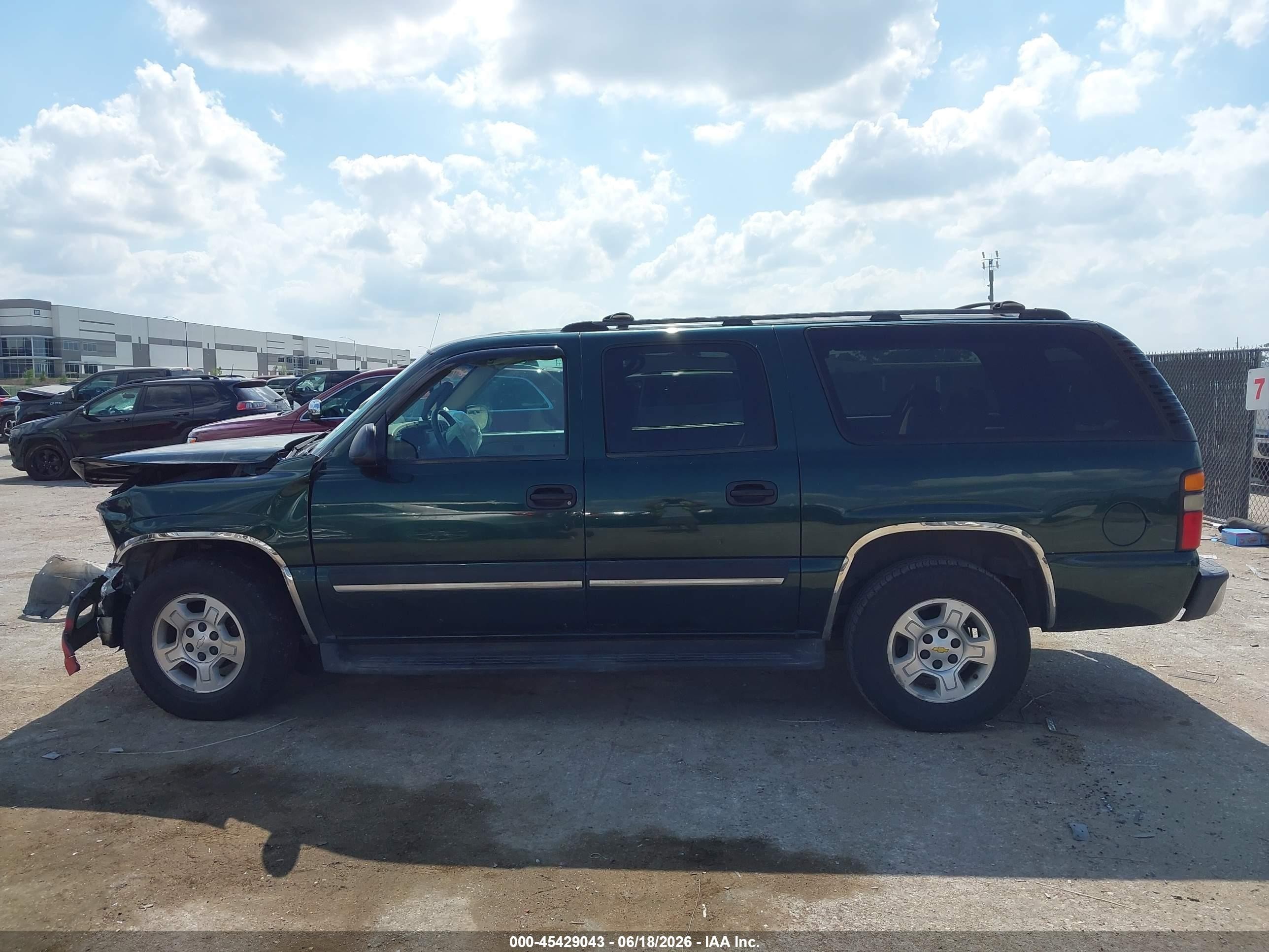 2004 Chevrolet Suburban 1500 Ls Green vin: 3GNEC16ZX4G320279