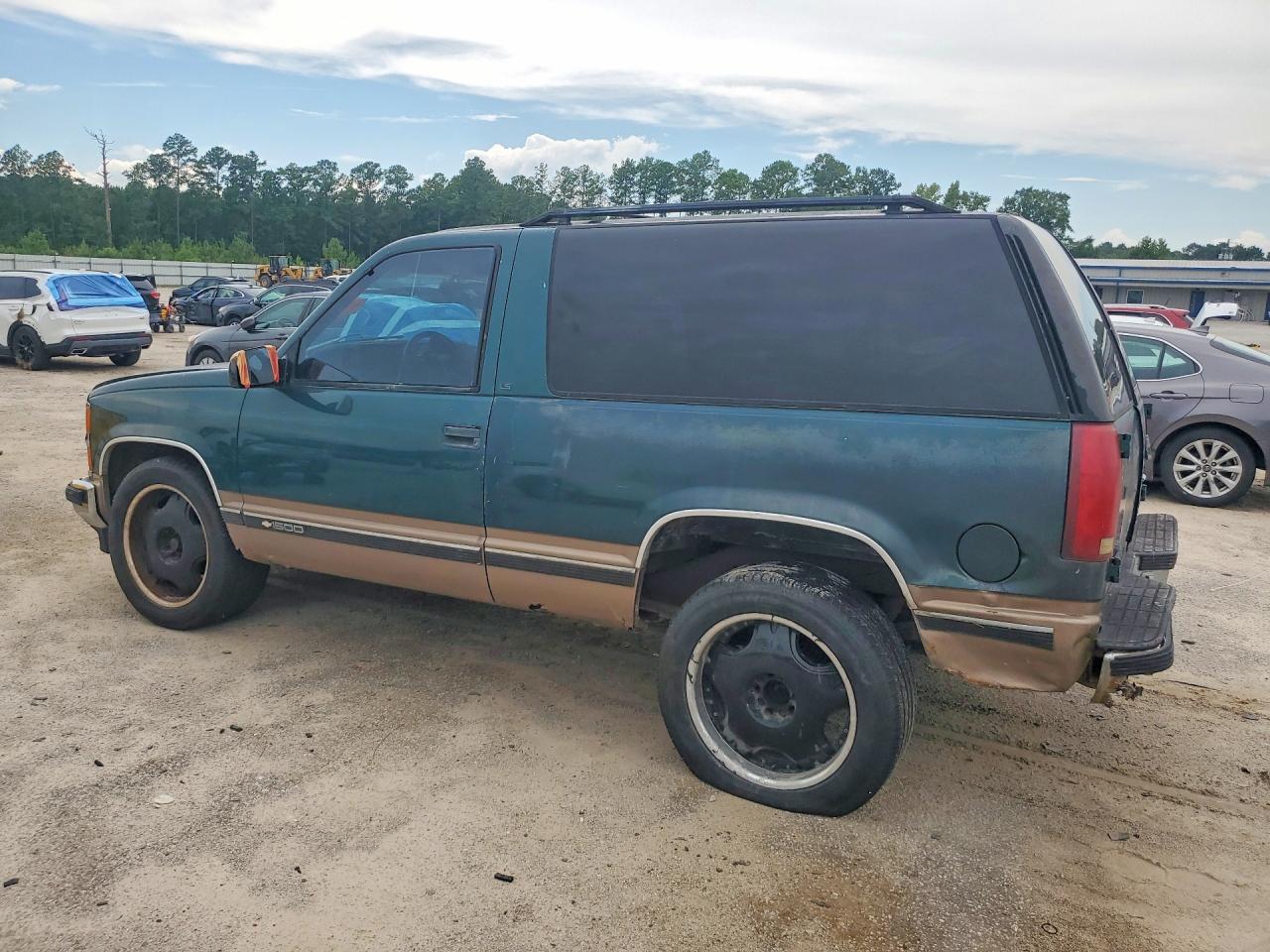 1996 Chevrolet Tahoe C1500 Green vin: 3GNEC18R9TG167048