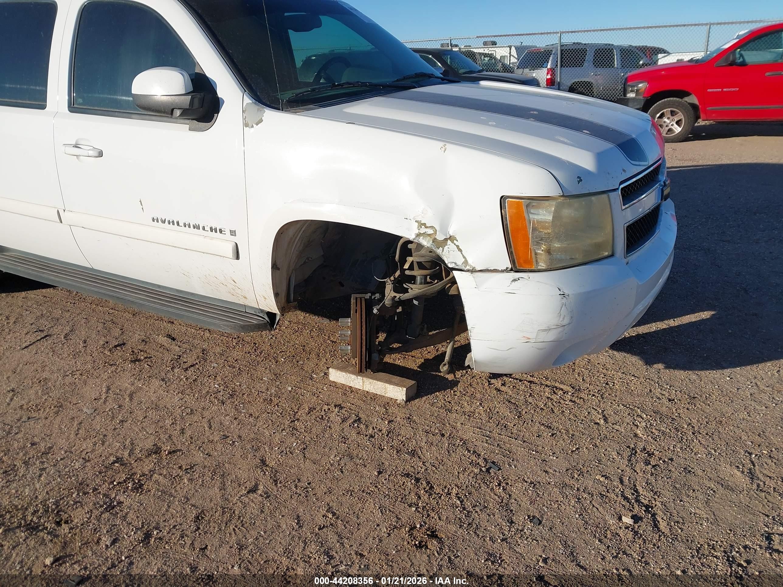 2009 Chevrolet Avalanche 1500 Lt2 White vin: 3GNEC22019G205073