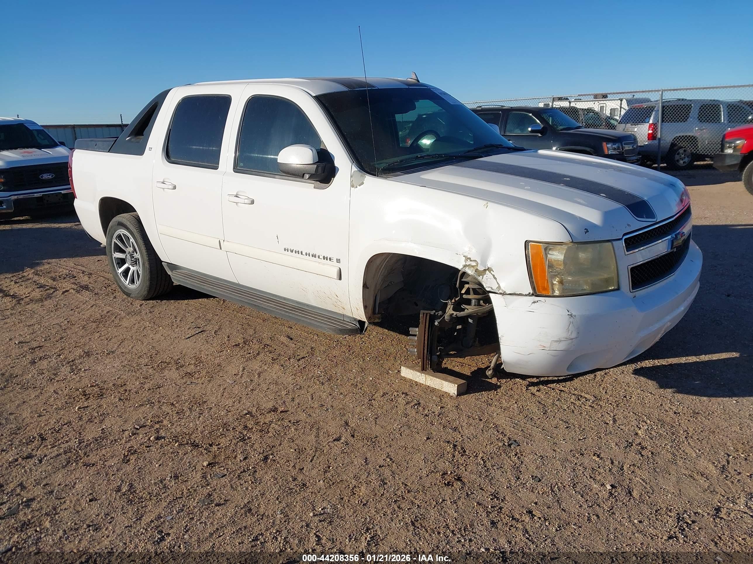 2009 Chevrolet Avalanche 1500 Lt2 White vin: 3GNEC22019G205073