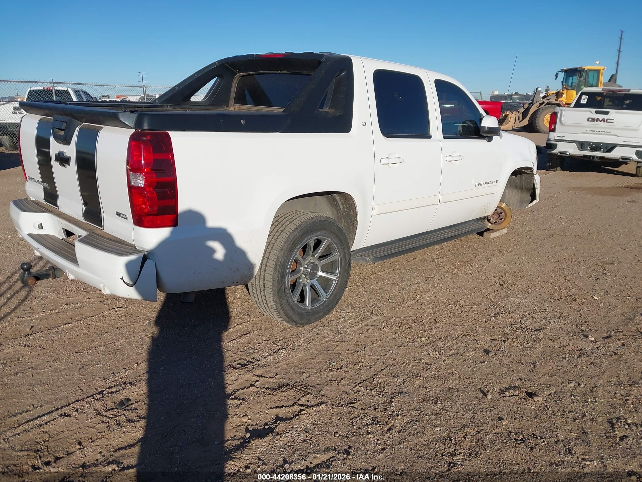 2009 Chevrolet Avalanche 1500 Lt2 White vin: 3GNEC22019G205073