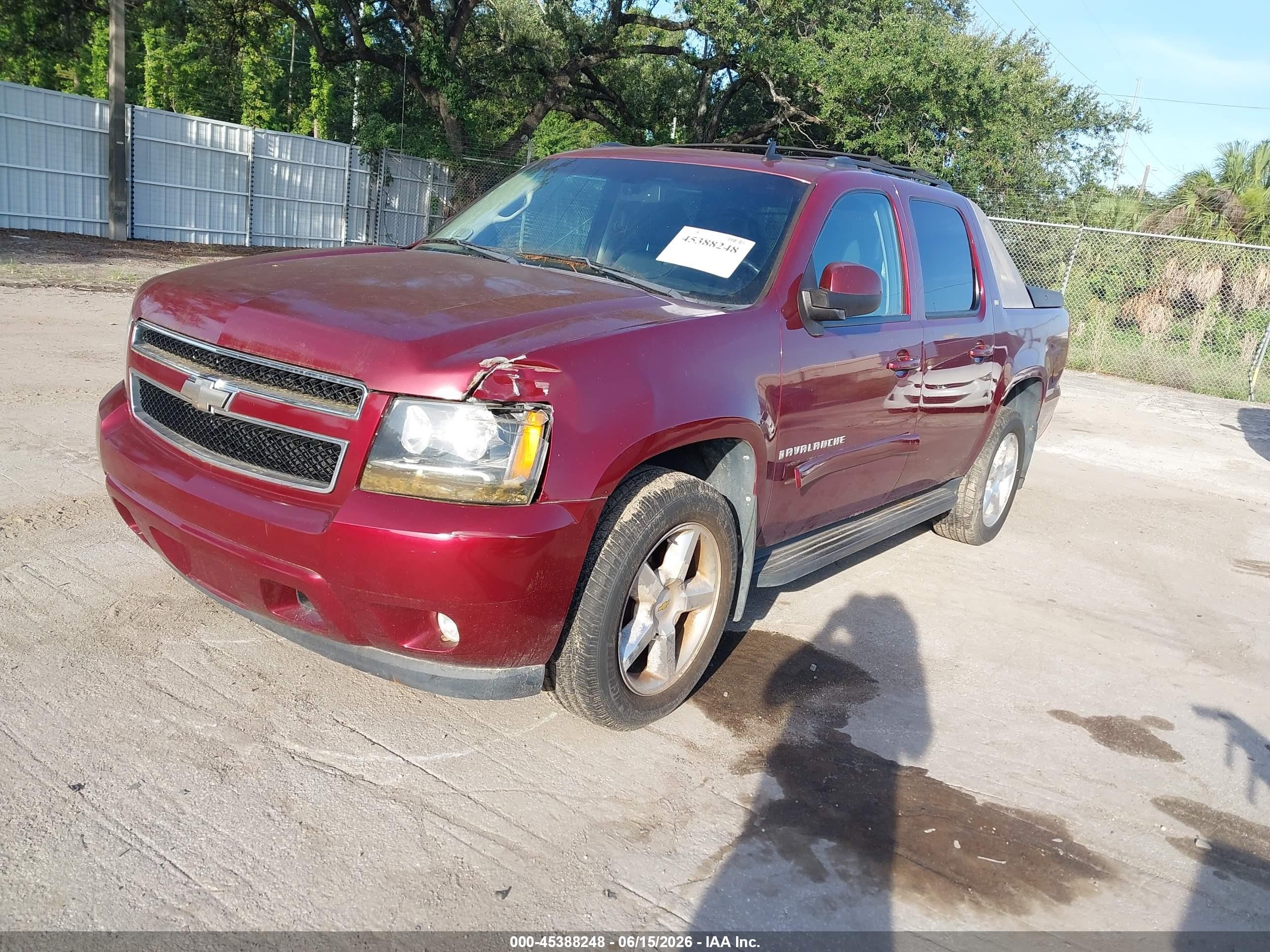 2009 Chevrolet Avalanche 1500 Lt1 Burgundy vin: 3GNEC22029G201047