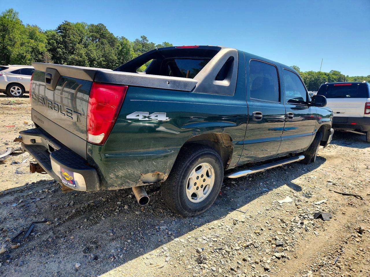 2004 Chevrolet Avalanche K1500 Green vin: 3GNEK12T04G142967