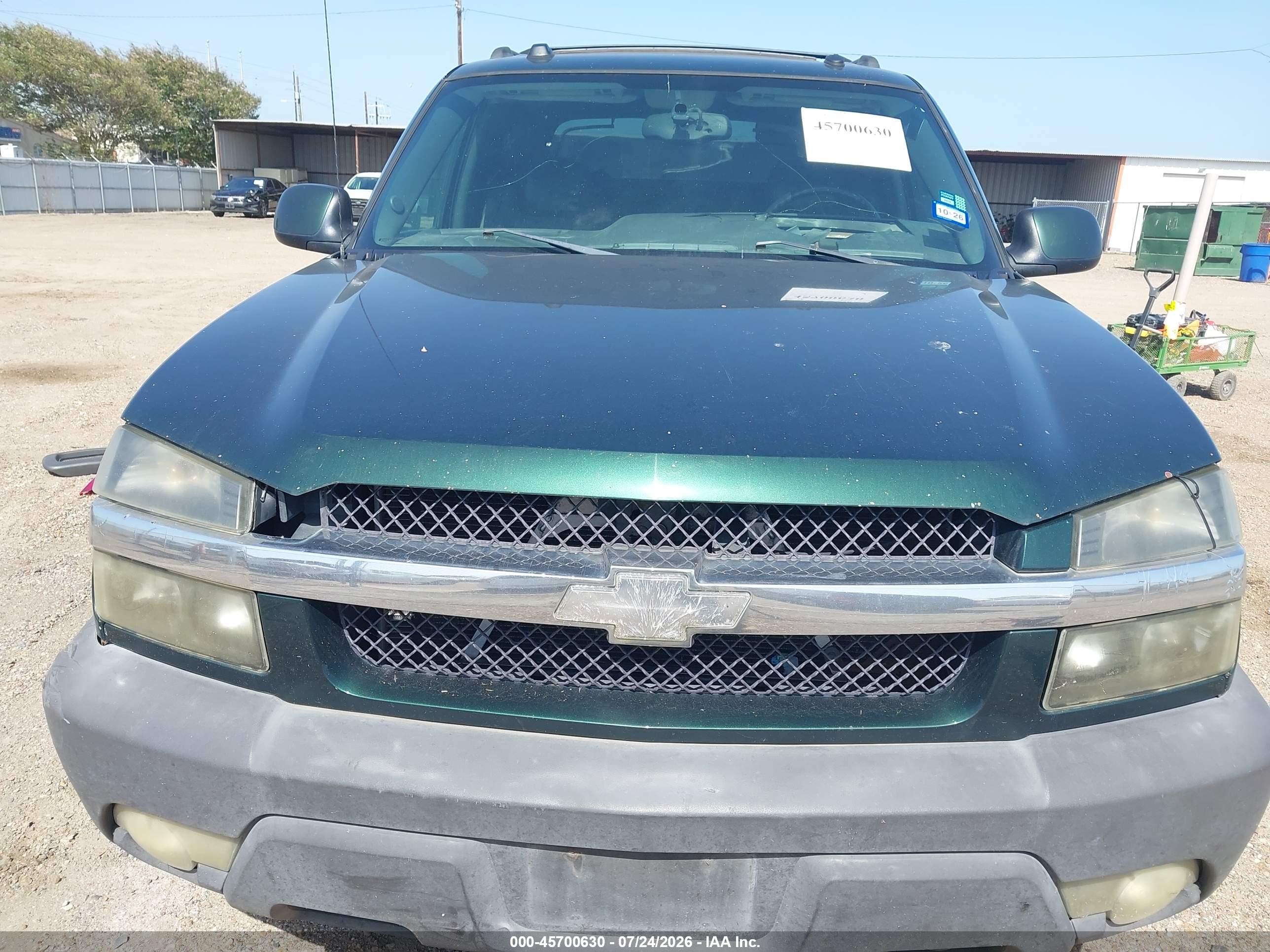 2004 Chevrolet Avalanche 1500   Green vin: 3GNEK12T44G102455