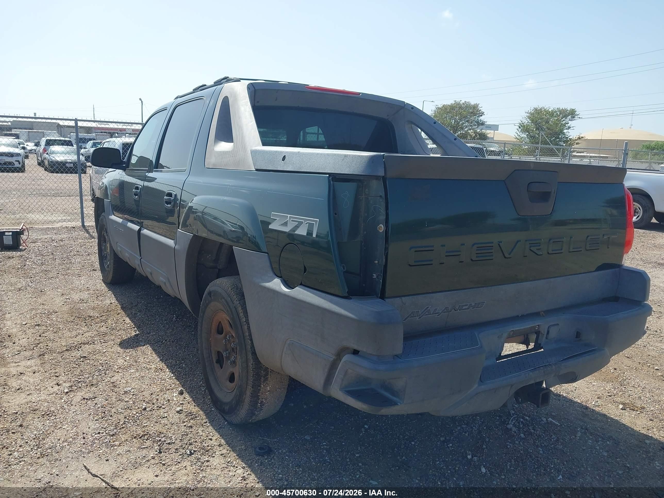 2004 Chevrolet Avalanche 1500   Green vin: 3GNEK12T44G102455