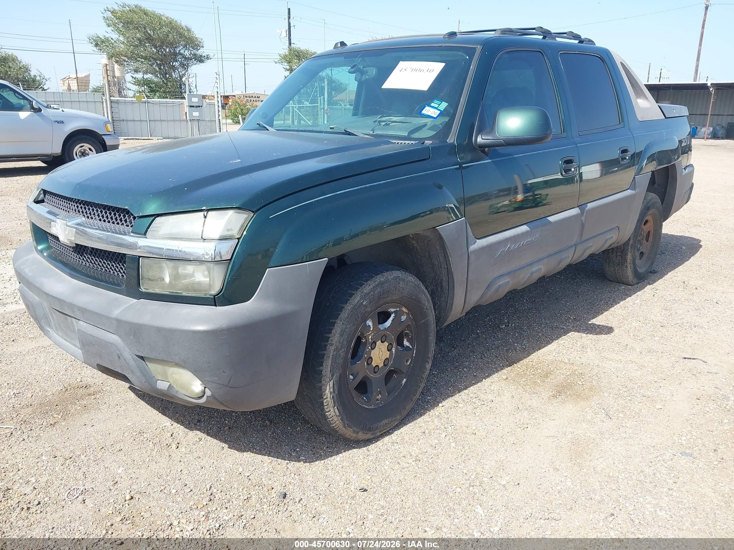 2004 Chevrolet Avalanche 1500   Green vin: 3GNEK12T44G102455