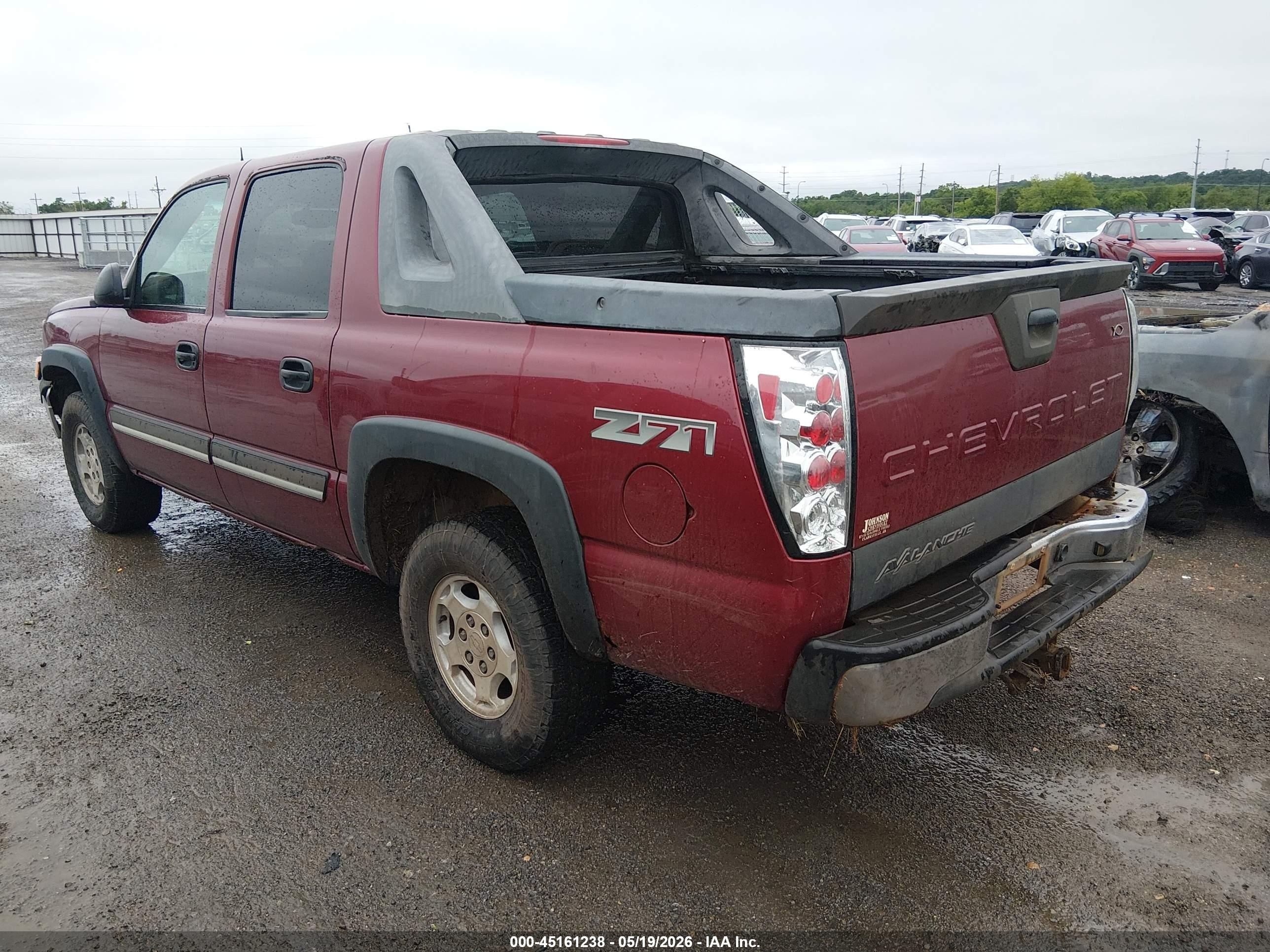 2004 Chevrolet Avalanche 1500   Red vin: 3GNEK12T44G219453