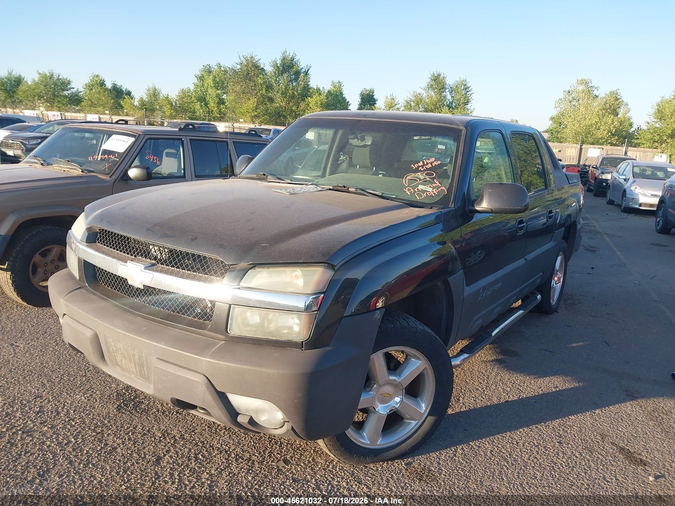 2004 Chevrolet Avalanche 1500   Black vin: 3GNEK12T54G113352