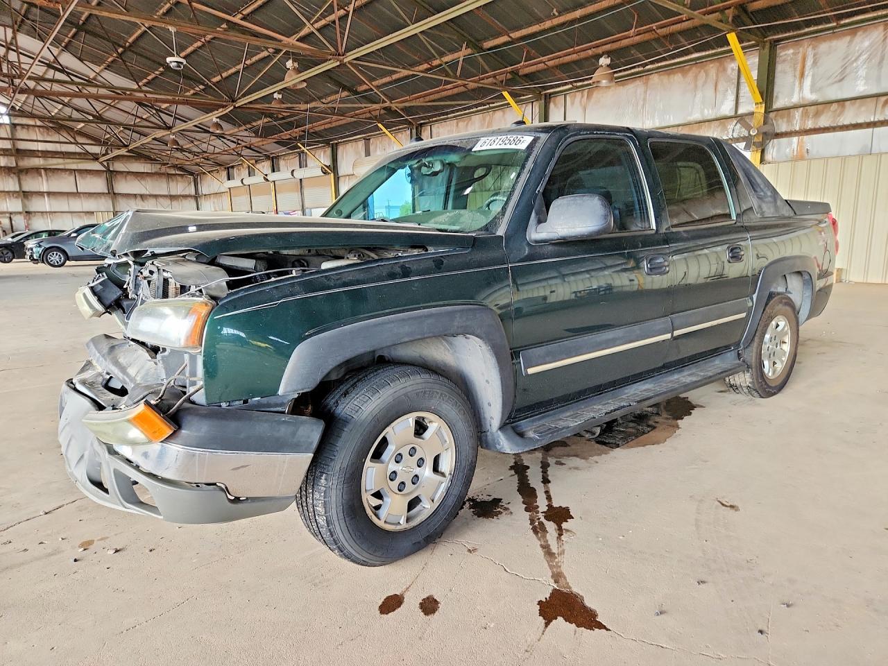 2004 Chevrolet Avalanche K1500 Green vin: 3GNEK12T54G171915
