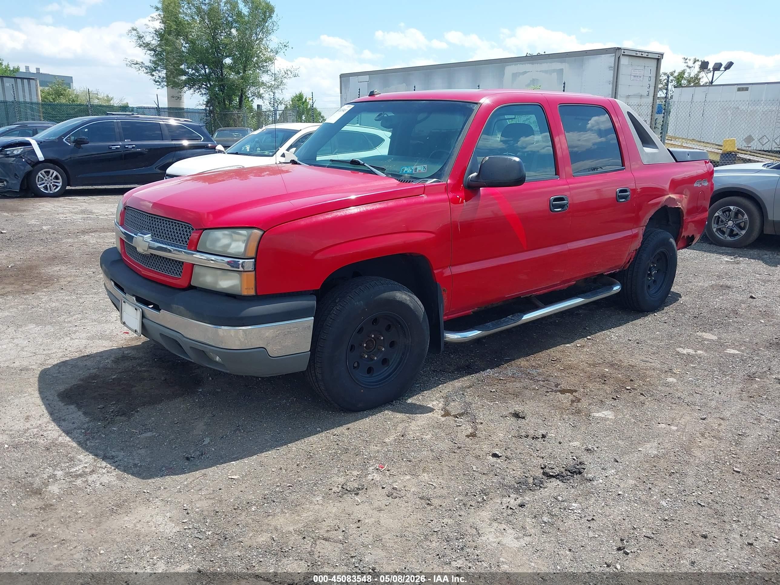 2004 Chevrolet Avalanche 1500   Red vin: 3GNEK12T74G272745