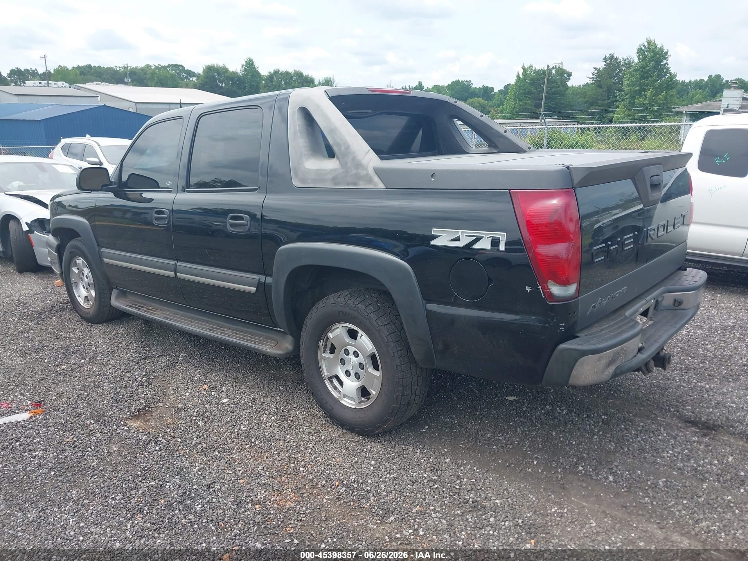 2004 Chevrolet Avalanche 1500   Black vin: 3GNEK12T84G227538