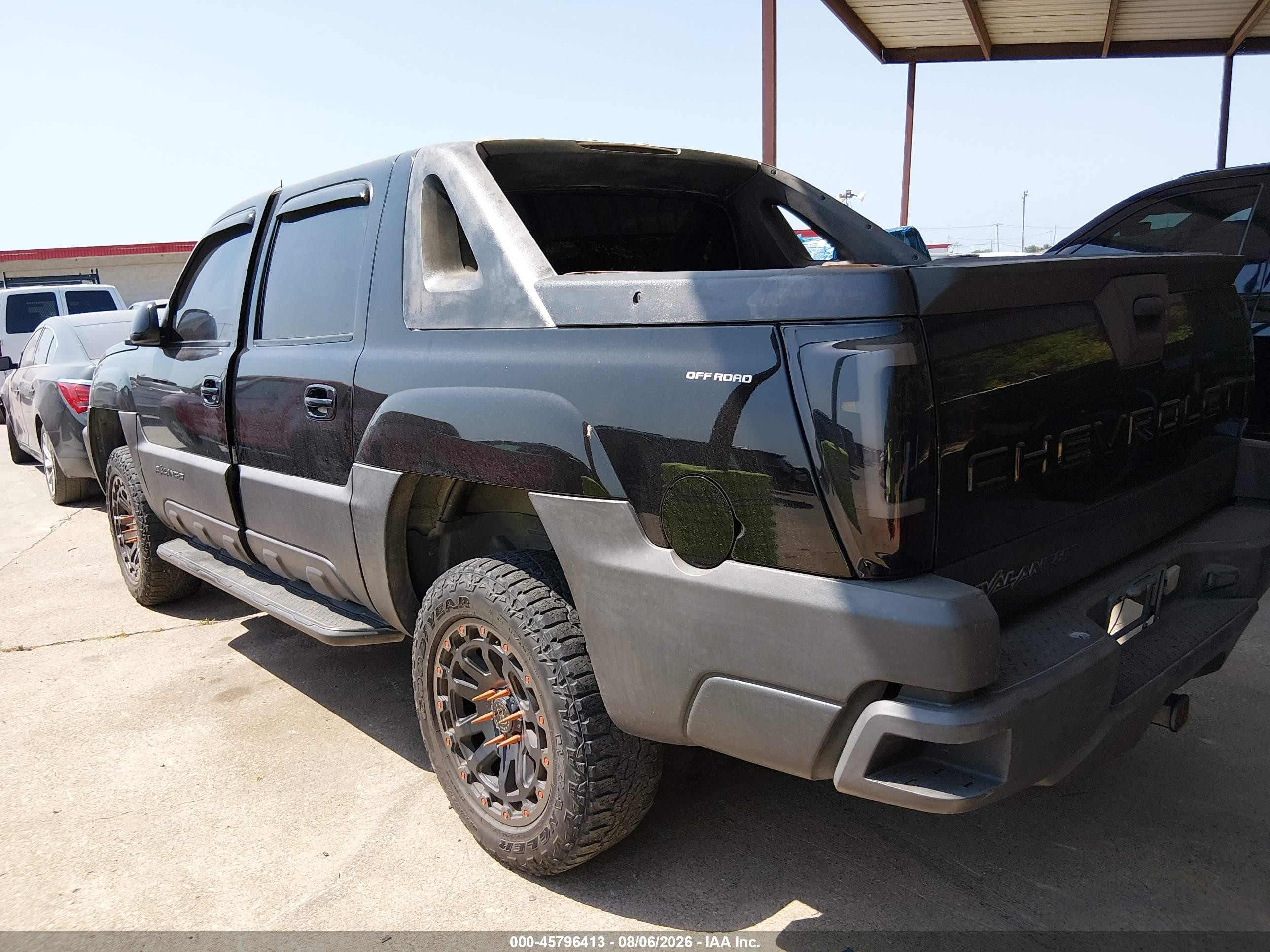 2004 Chevrolet Avalanche 1500   Black vin: 3GNEK12T84G294687