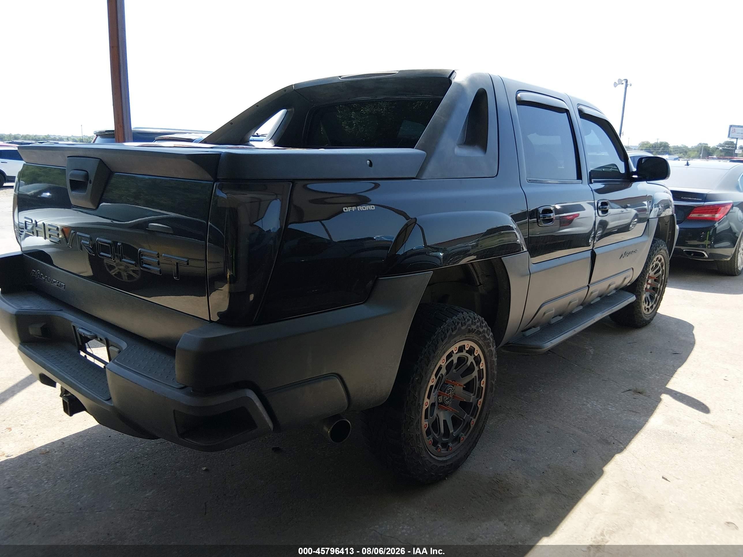 2004 Chevrolet Avalanche 1500   Black vin: 3GNEK12T84G294687