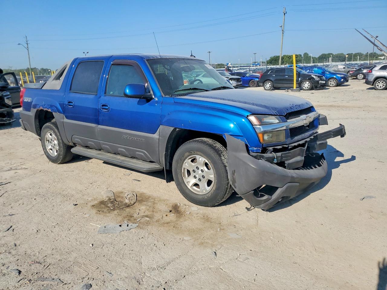 2004 Chevrolet Avalanche K1500 Blue vin: 3GNEK12T94G155832