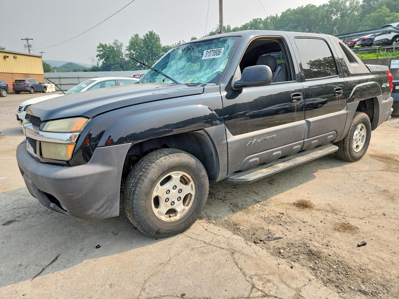2004 Chevrolet Avalanche K1500 Black vin: 3GNEK12TX4G229159