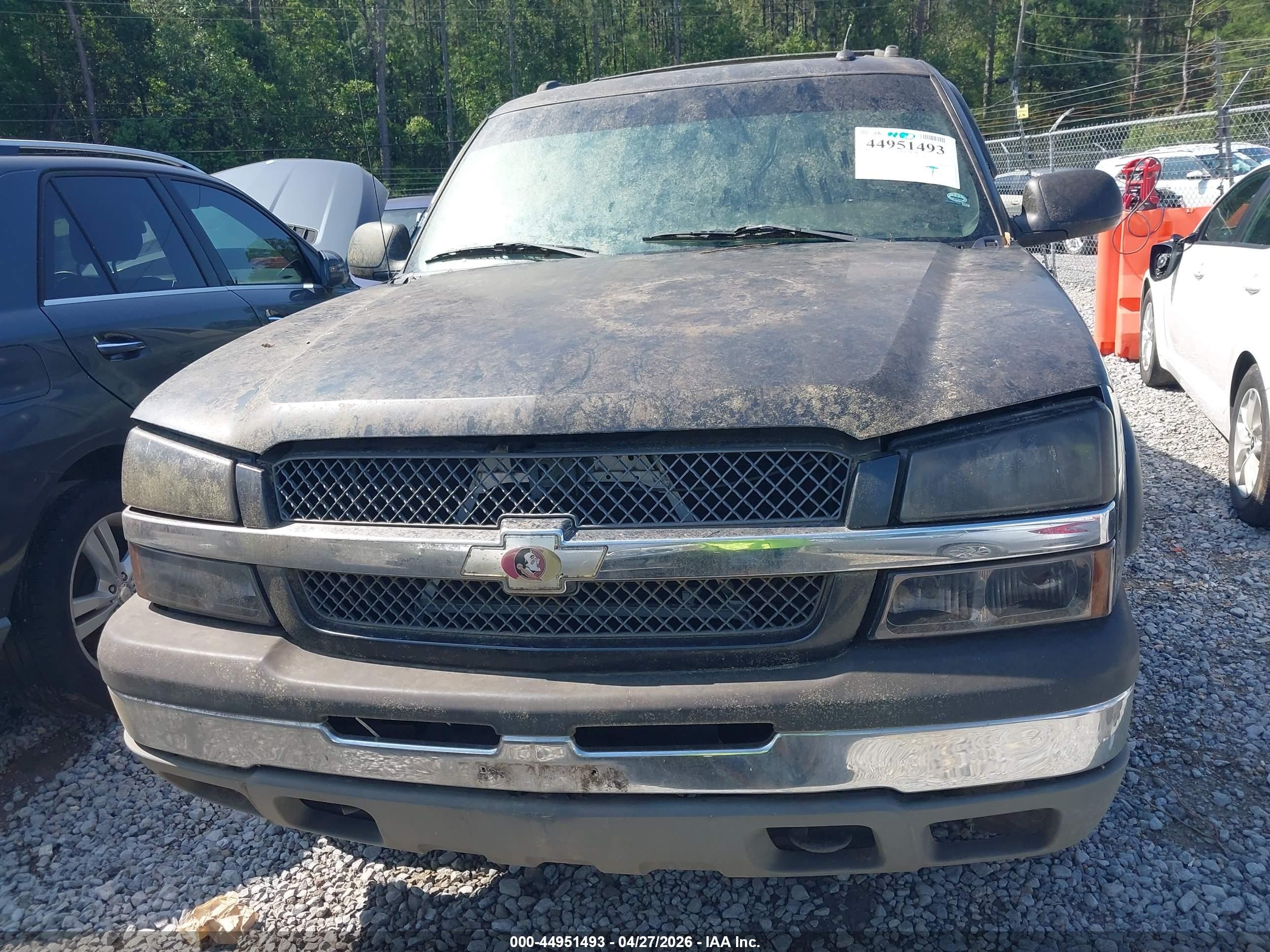 2005 Chevrolet Avalanche 1500 Z71 Серый vin: 3GNEK12Z05G194055