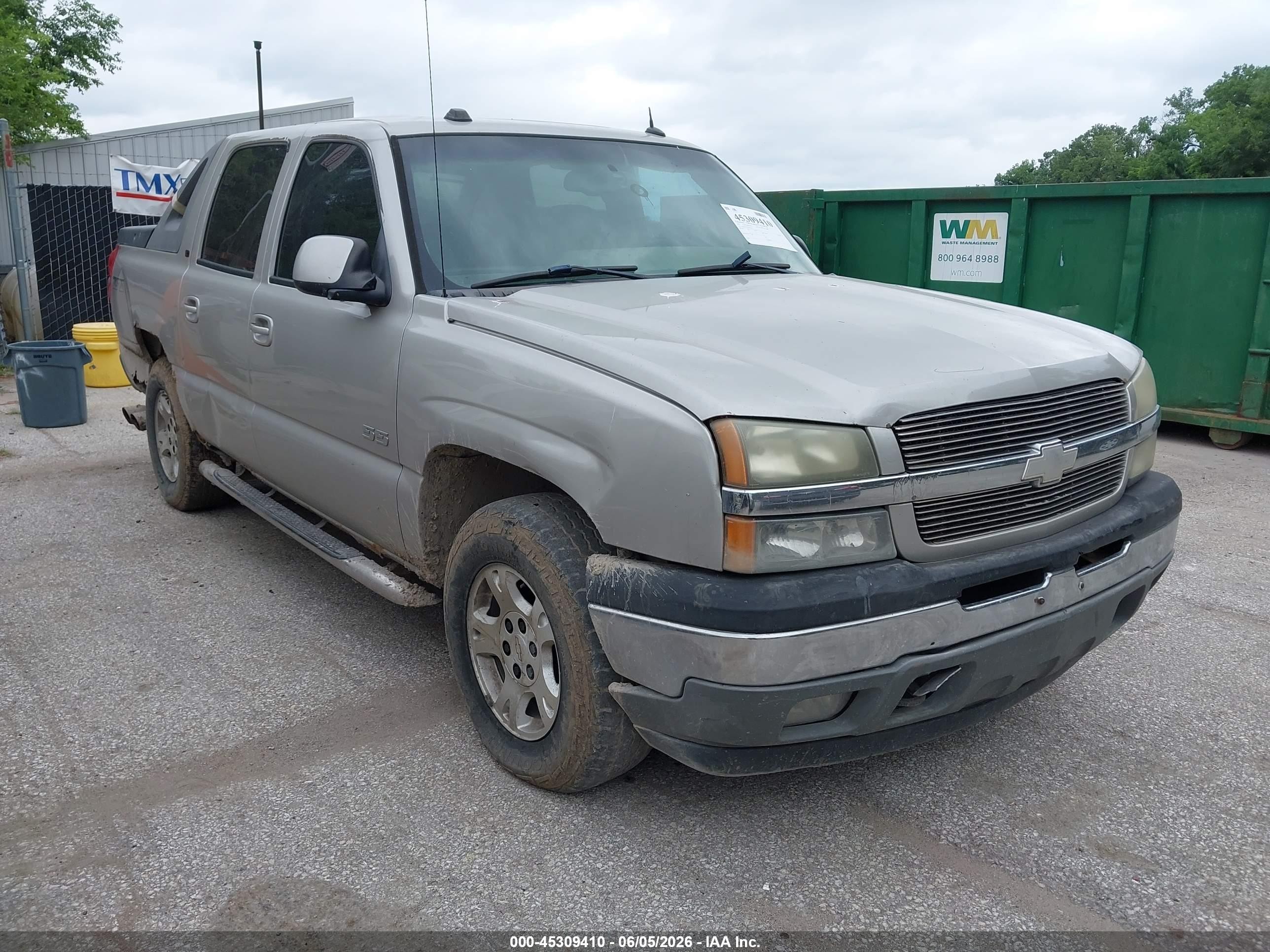 2005 Chevrolet Avalanche 1500 Z71 Beige vin: 3GNEK12Z05G263326