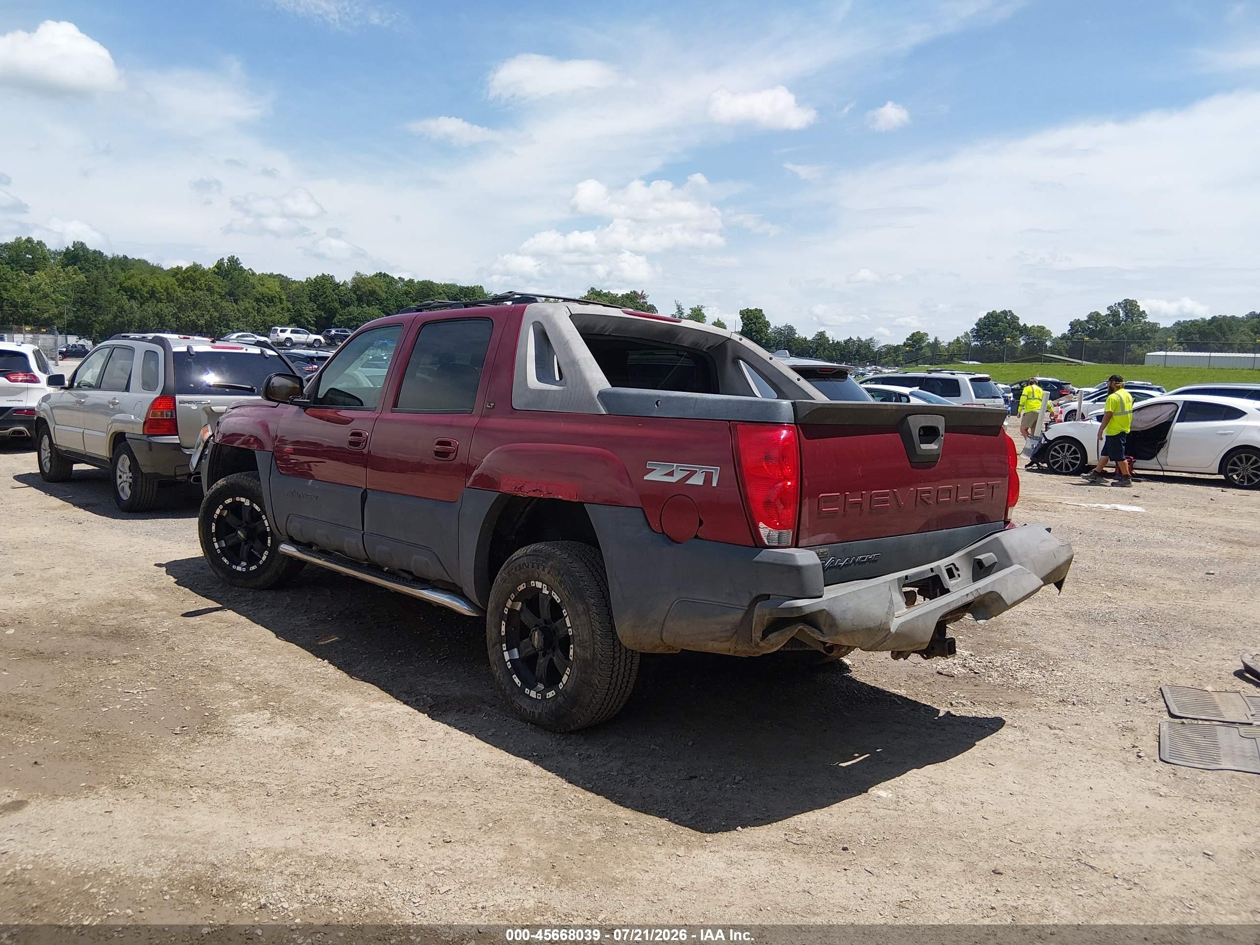 2005 Chevrolet Avalanche 1500 Z71 Темно-бордовый vin: 3GNEK12Z15G292530