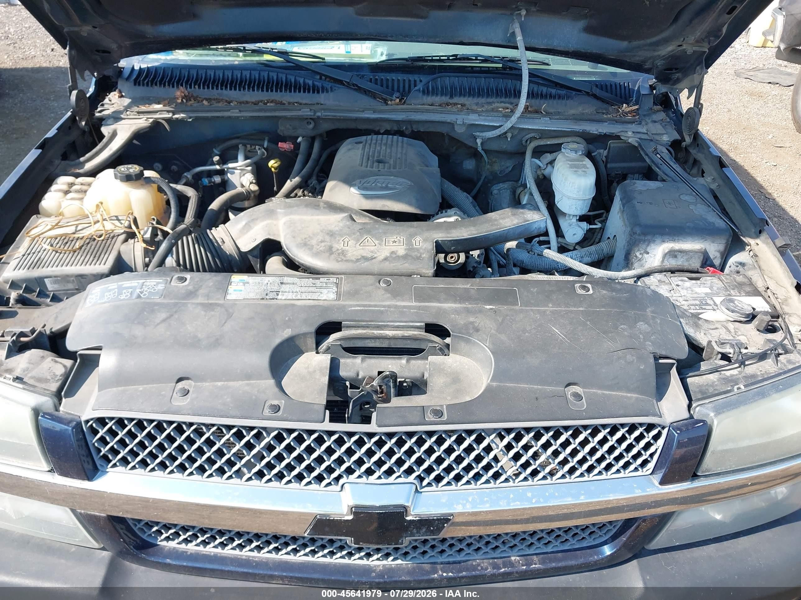 2005 Chevrolet Avalanche 1500 Ls Blue vin: 3GNEK12Z25G159548