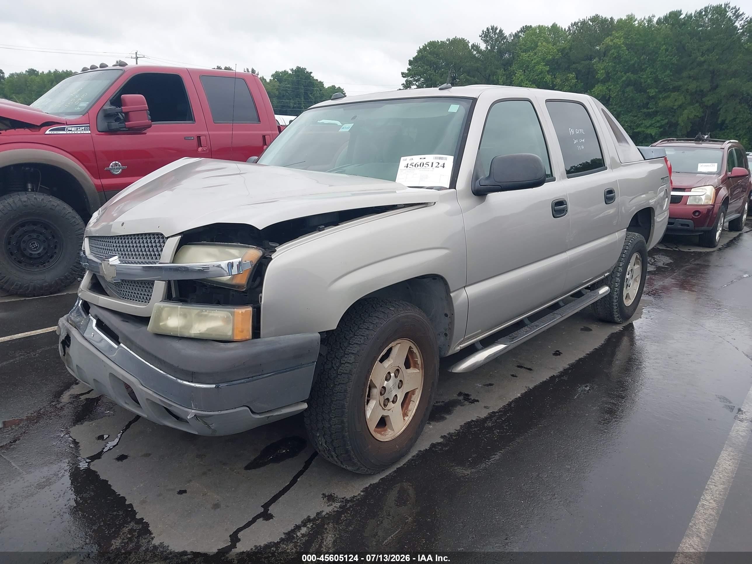 2005 Chevrolet Avalanche 1500 Z71 Champagne vin: 3GNEK12Z25G230358